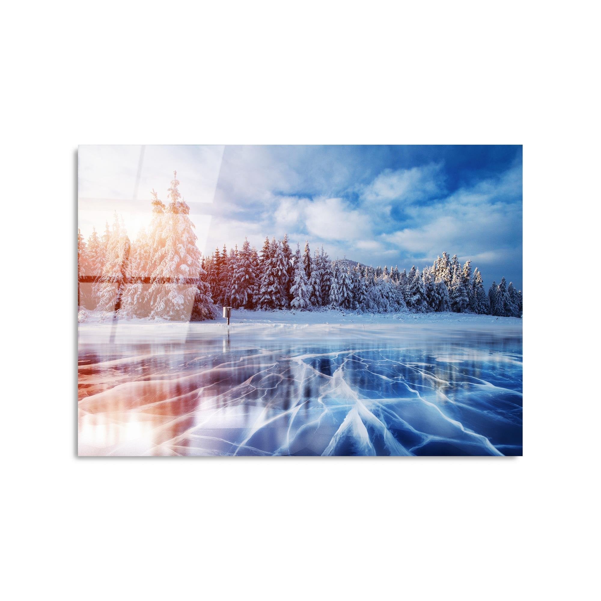 UV-309 Baskılı Cam Dikdörtgen Duvar Tablosu | ByLamp