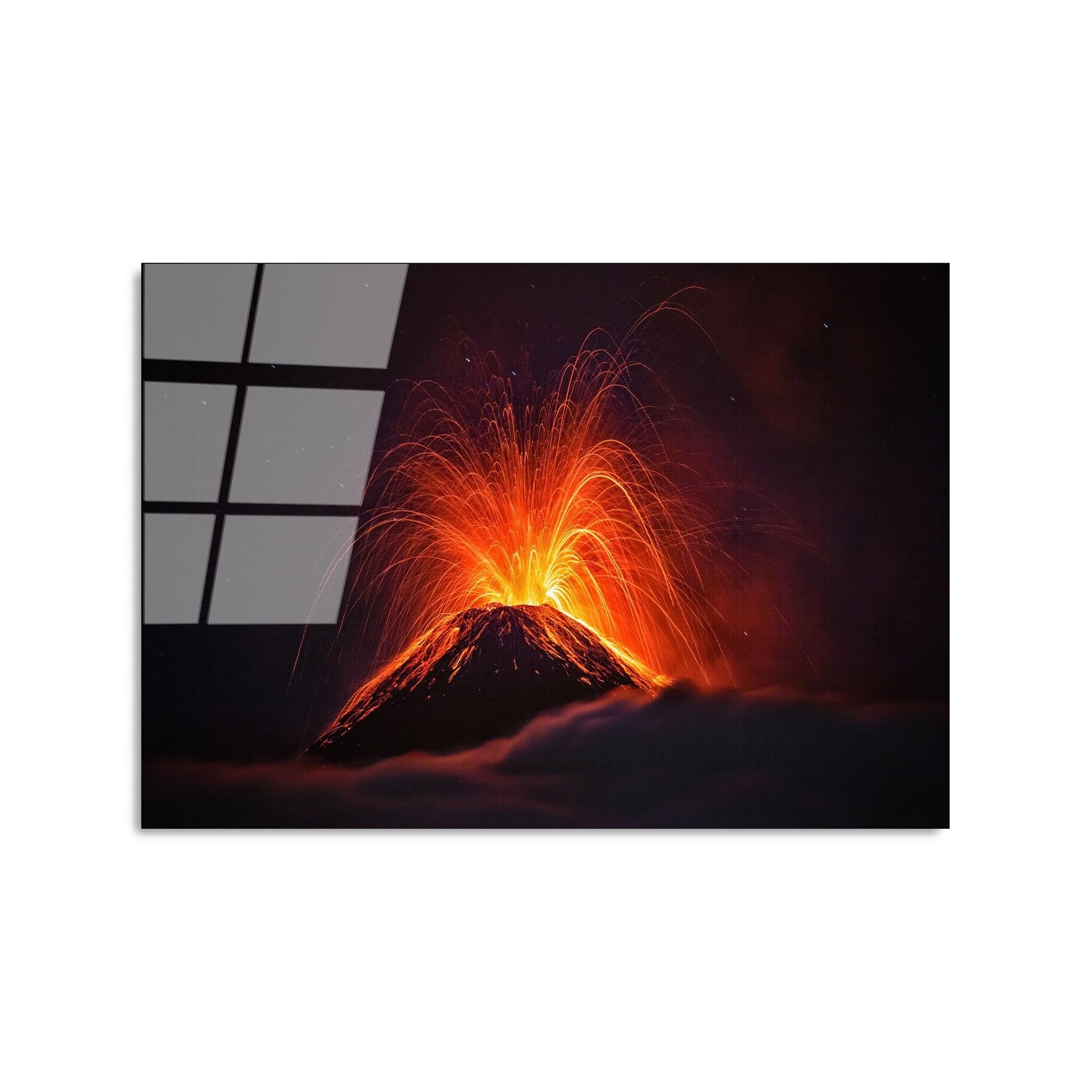 UV-311 Baskılı Cam Dikdörtgen Duvar Tablosu | ByLamp