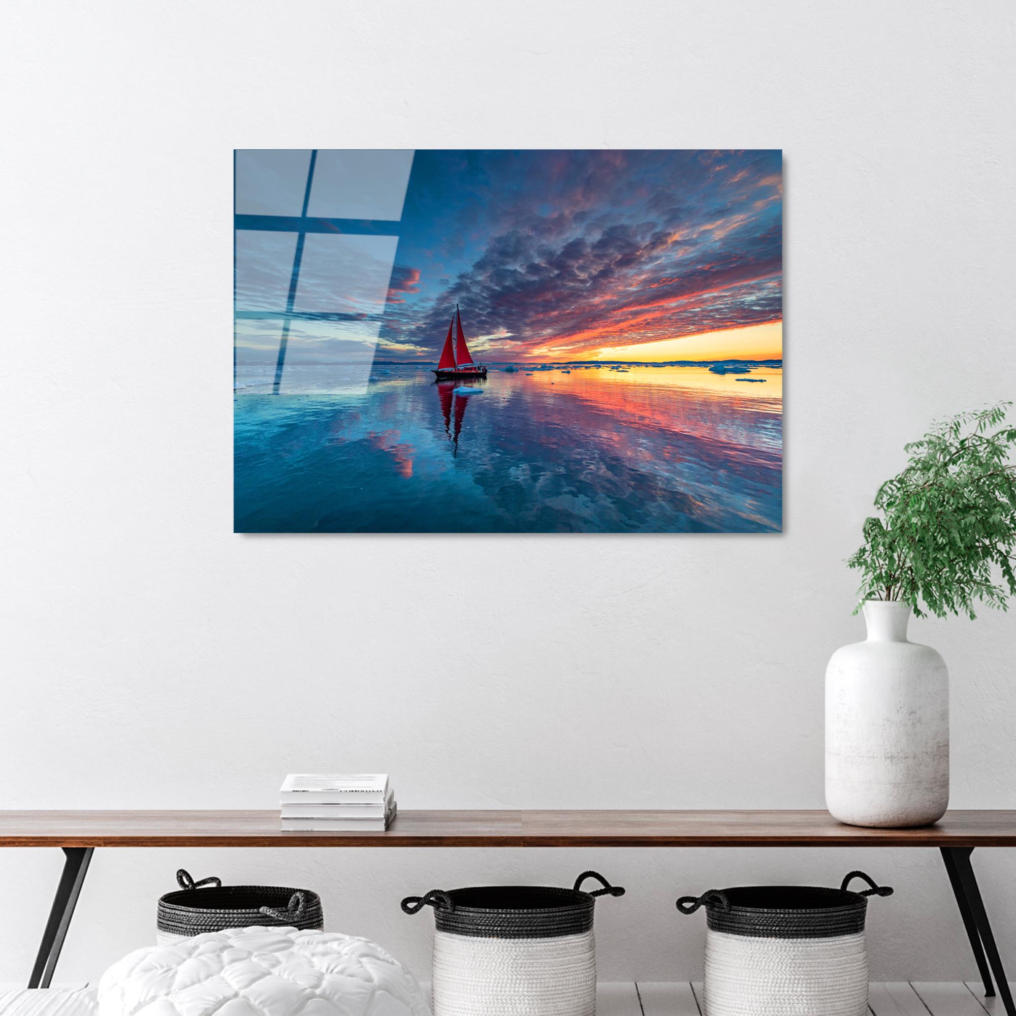 UV-312 Baskılı Cam Dikdörtgen Duvar Tablosu | ByLamp