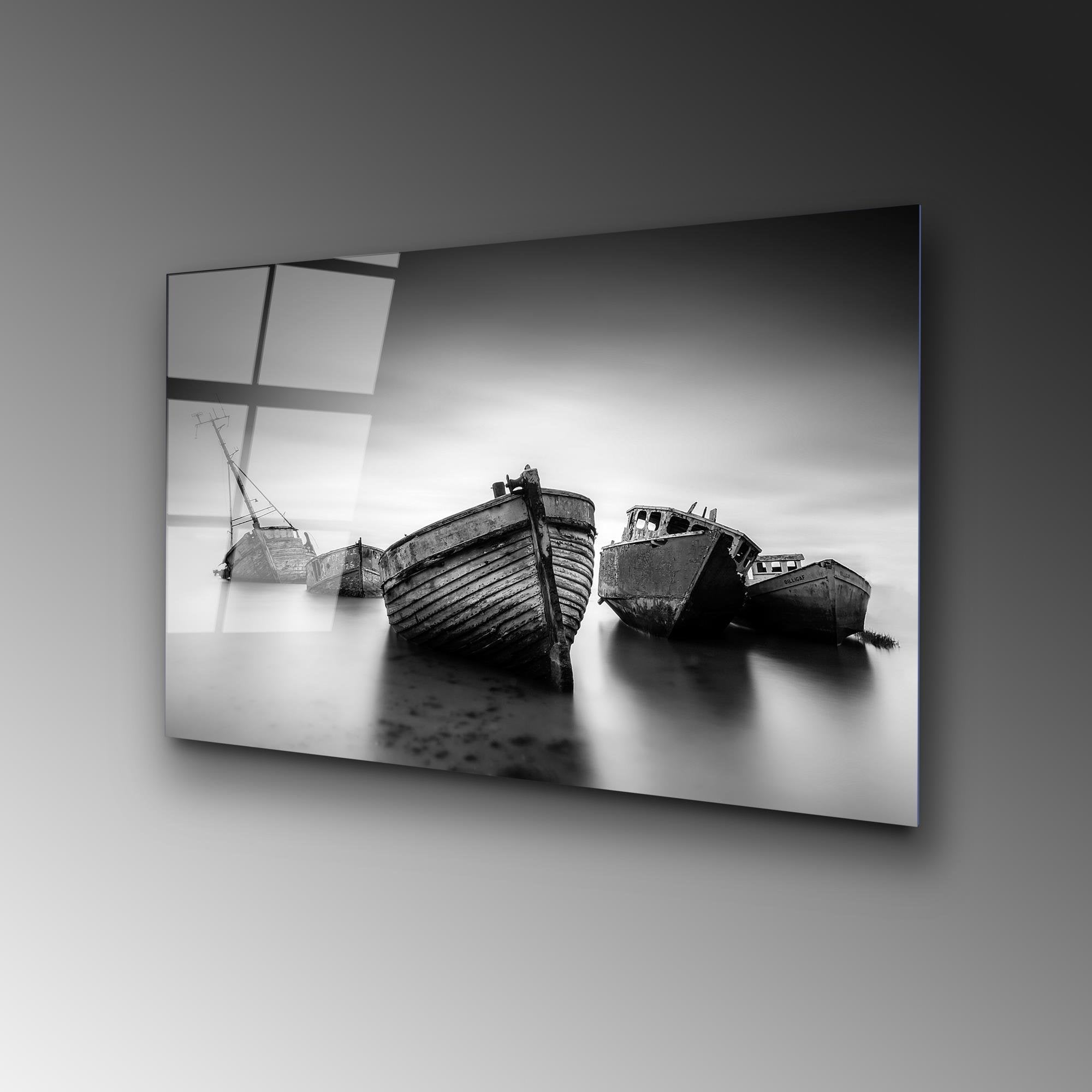 UV-313 Baskılı Cam Dikdörtgen Duvar Tablosu | ByLamp