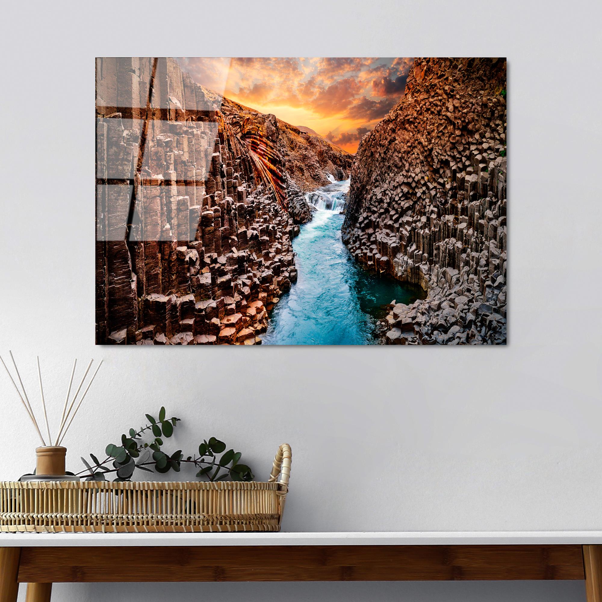 UV-315 Baskılı Cam Dikdörtgen Duvar Tablosu | ByLamp