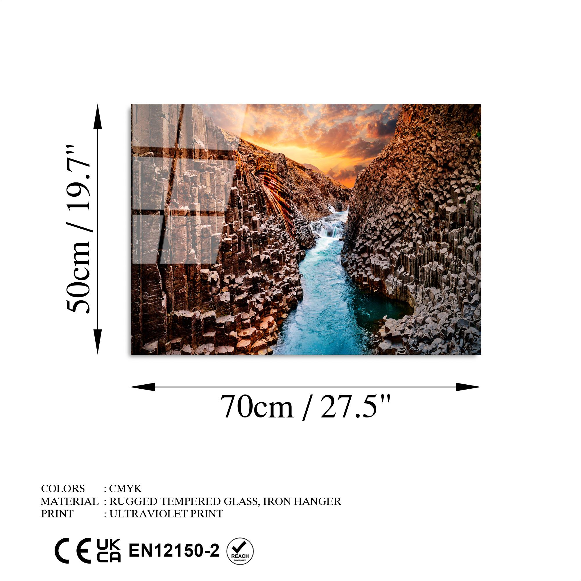 UV-315 Baskılı Cam Dikdörtgen Duvar Tablosu | ByLamp