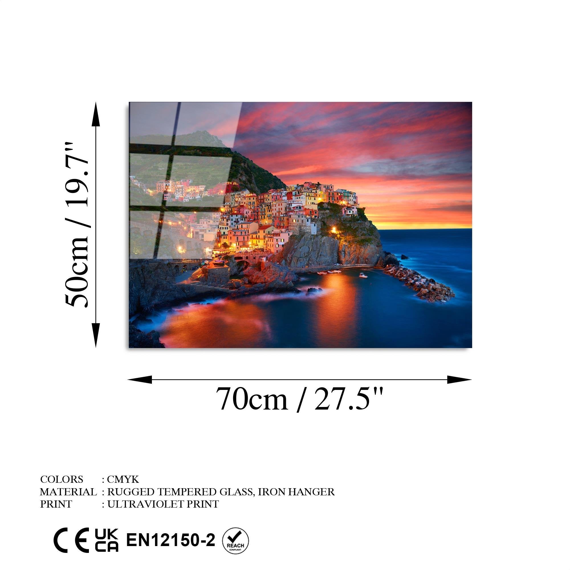 UV-316 Baskılı Cam Dikdörtgen Duvar Tablosu | ByLamp