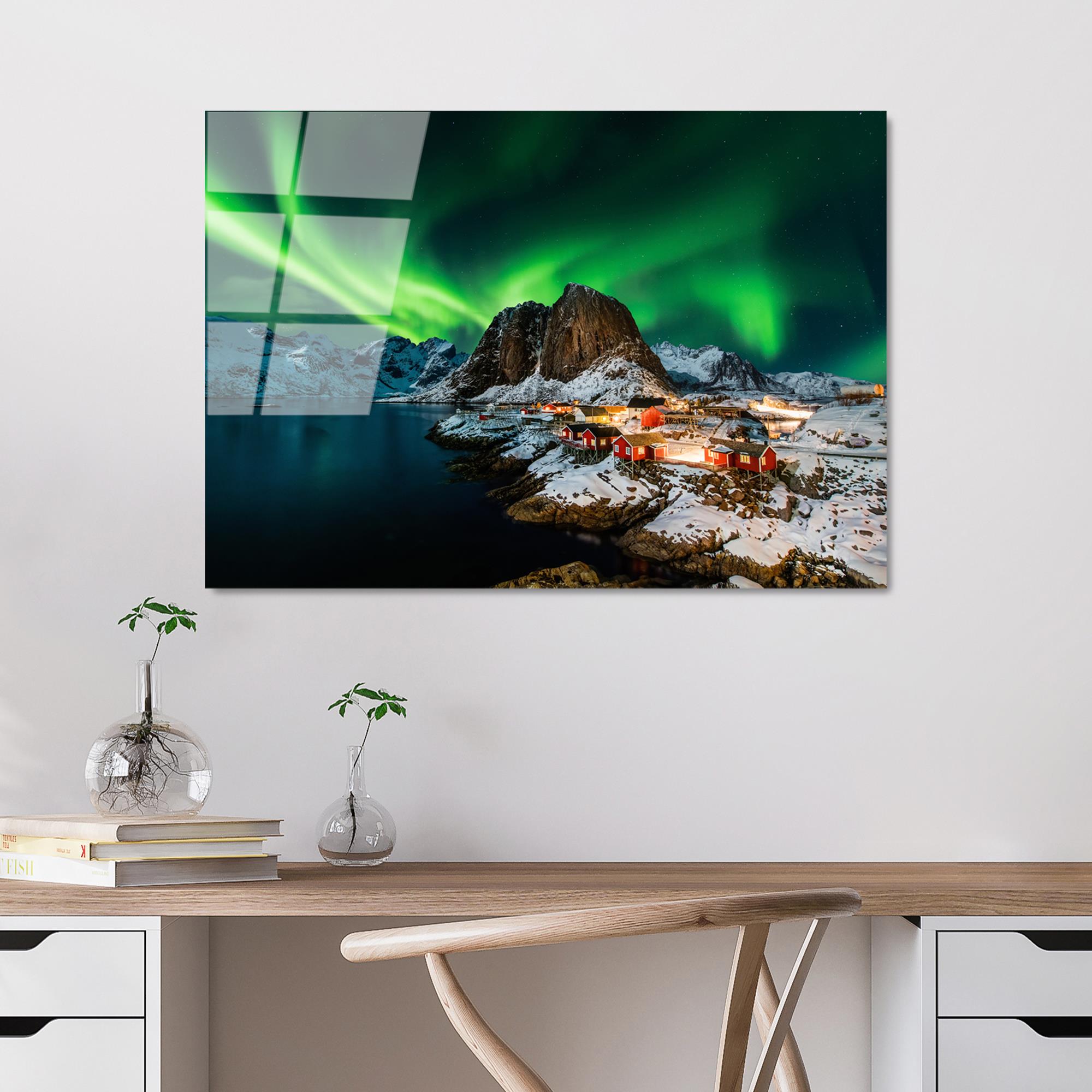 UV-317 Baskılı Cam Dikdörtgen Duvar Tablosu | ByLamp