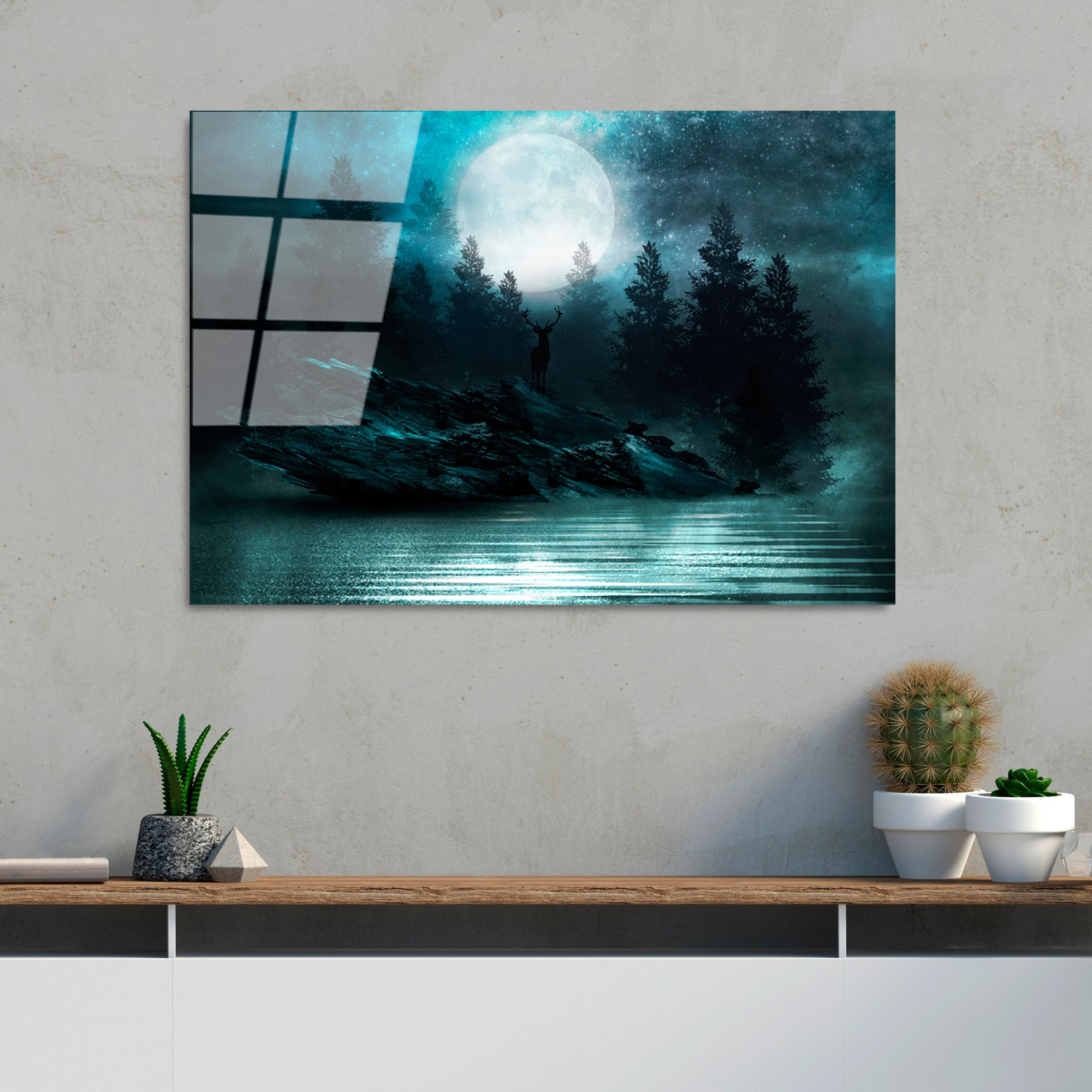 UV-318 Baskılı Cam Dikdörtgen Duvar Tablosu | ByLamp