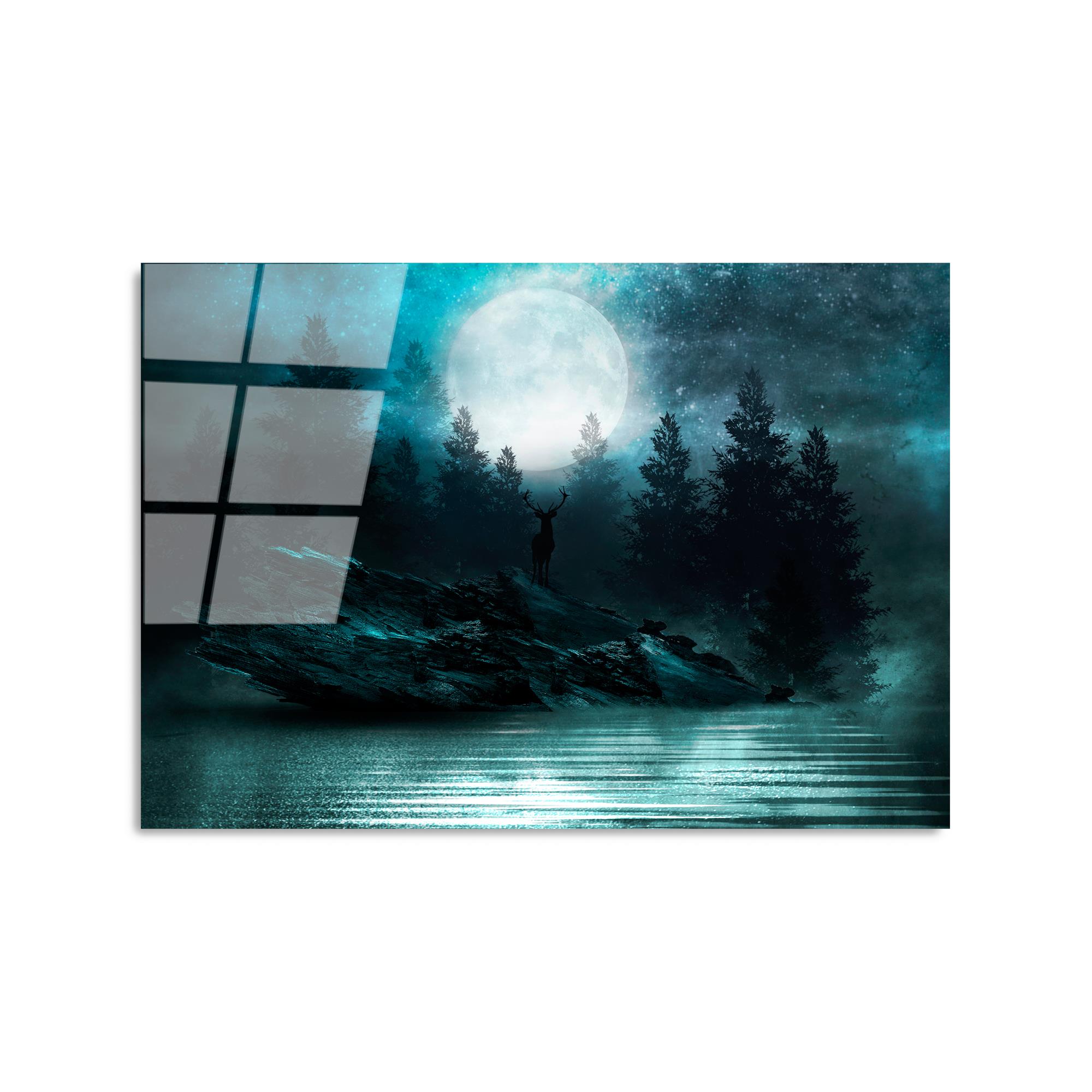 UV-318 Baskılı Cam Dikdörtgen Duvar Tablosu | ByLamp