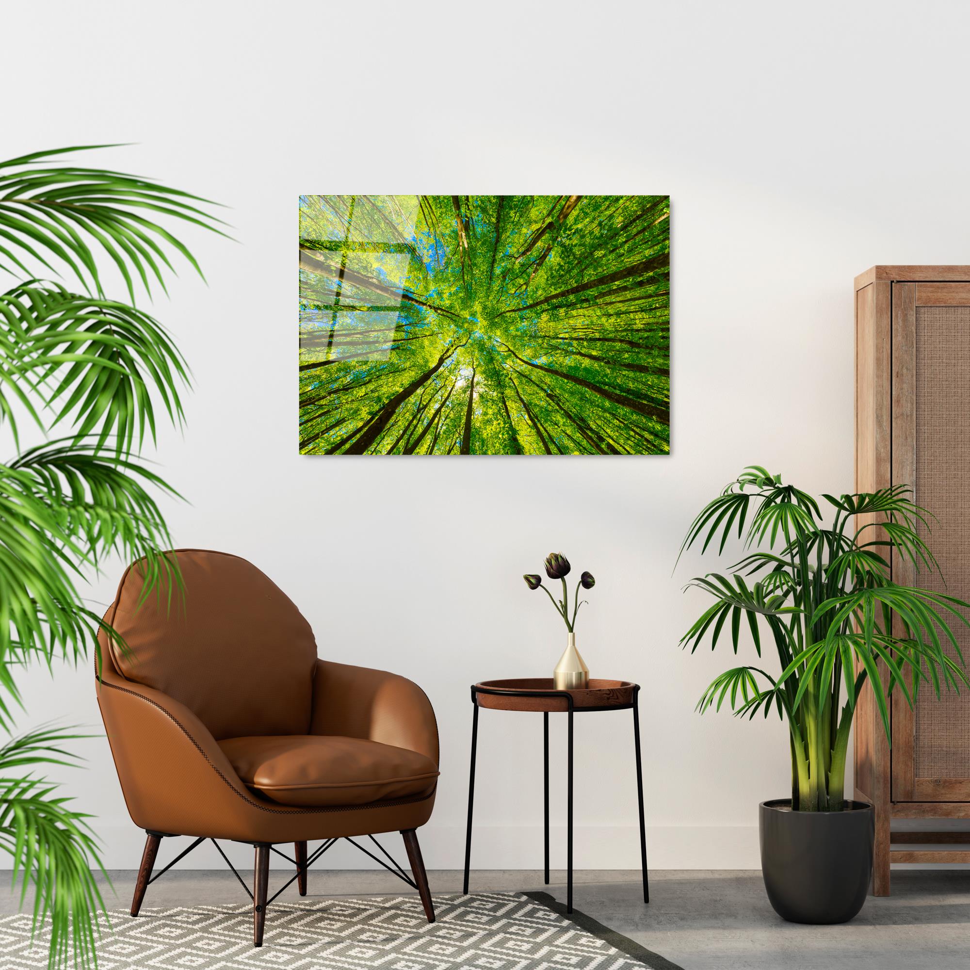 UV-319 Baskılı Cam Dikdörtgen Duvar Tablosu | ByLamp