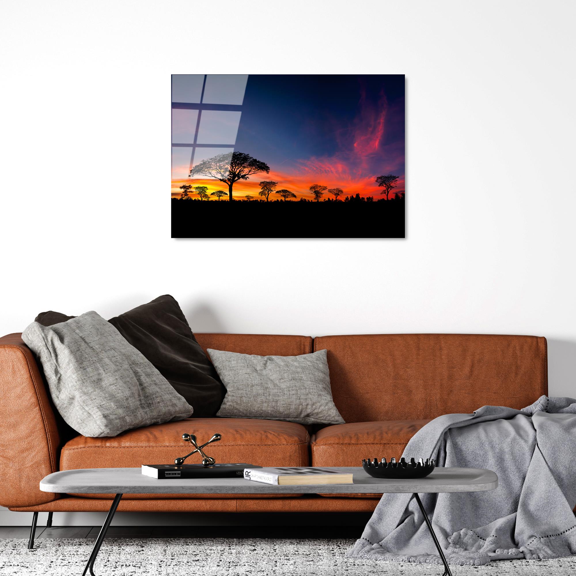 UV-320 Baskılı Cam Dikdörtgen Duvar Tablosu | ByLamp