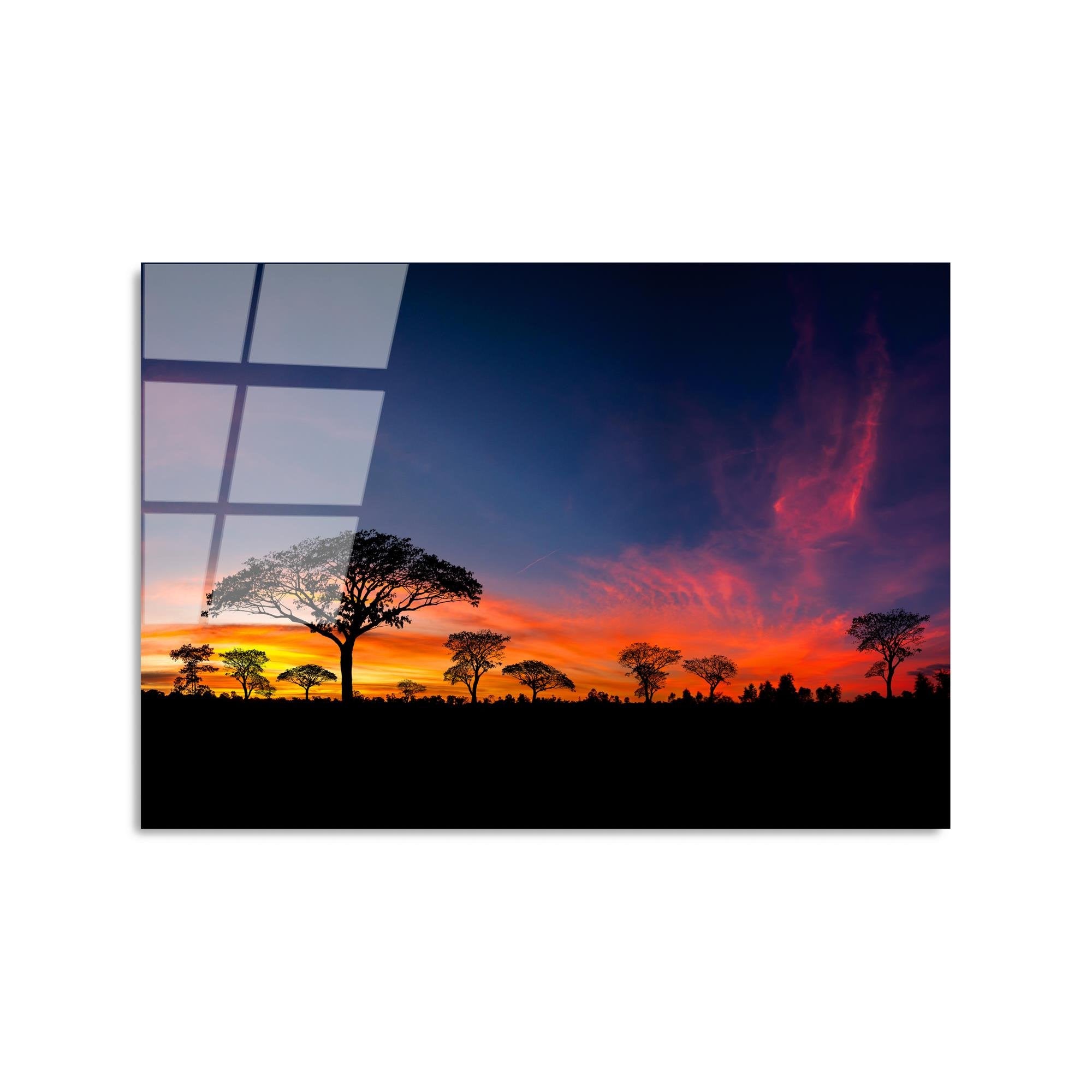 UV-320 Baskılı Cam Dikdörtgen Duvar Tablosu | ByLamp