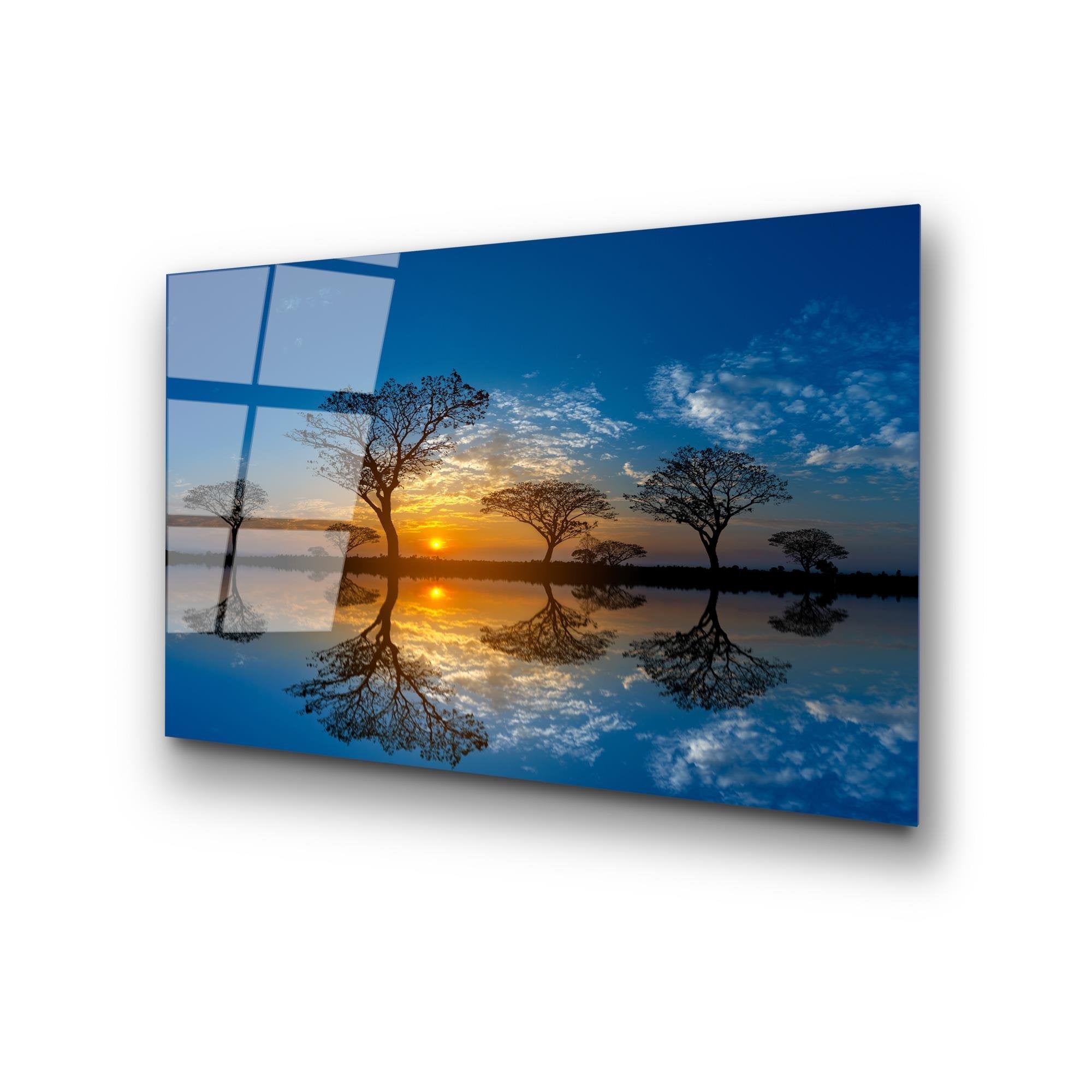 UV-321 Baskılı Cam Dikdörtgen Duvar Tablosu | ByLamp