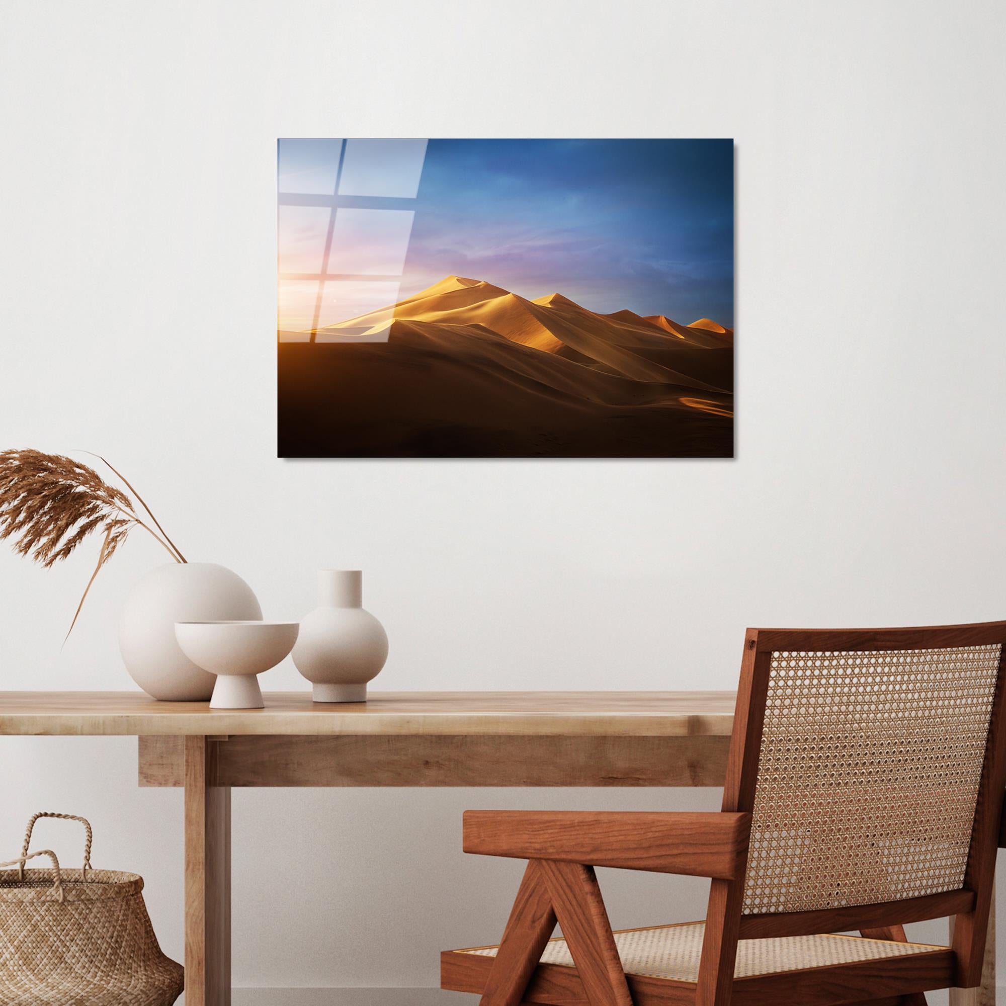 UV-322 Baskılı Cam Dikdörtgen Duvar Tablosu | ByLamp