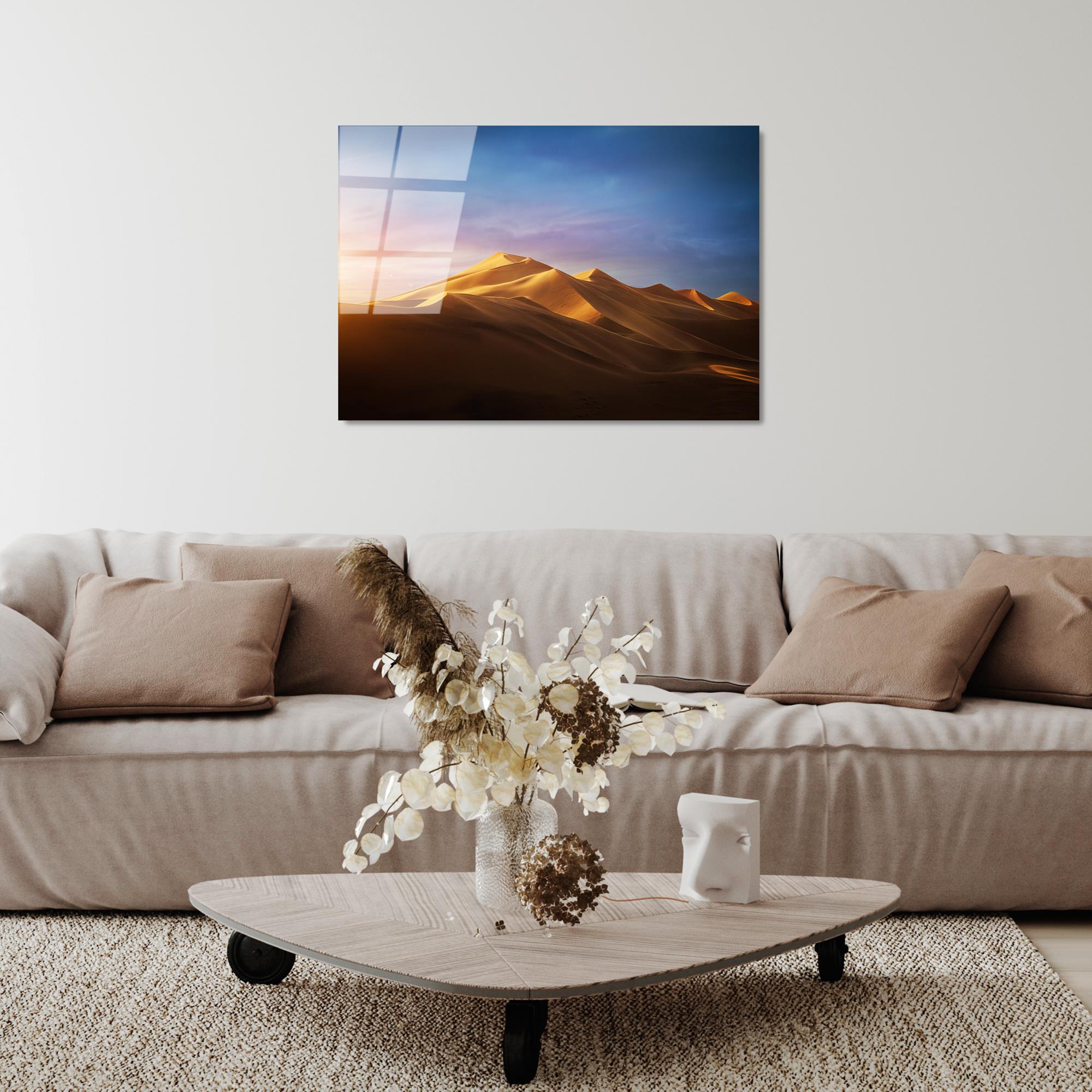 UV-322 Baskılı Cam Dikdörtgen Duvar Tablosu | ByLamp