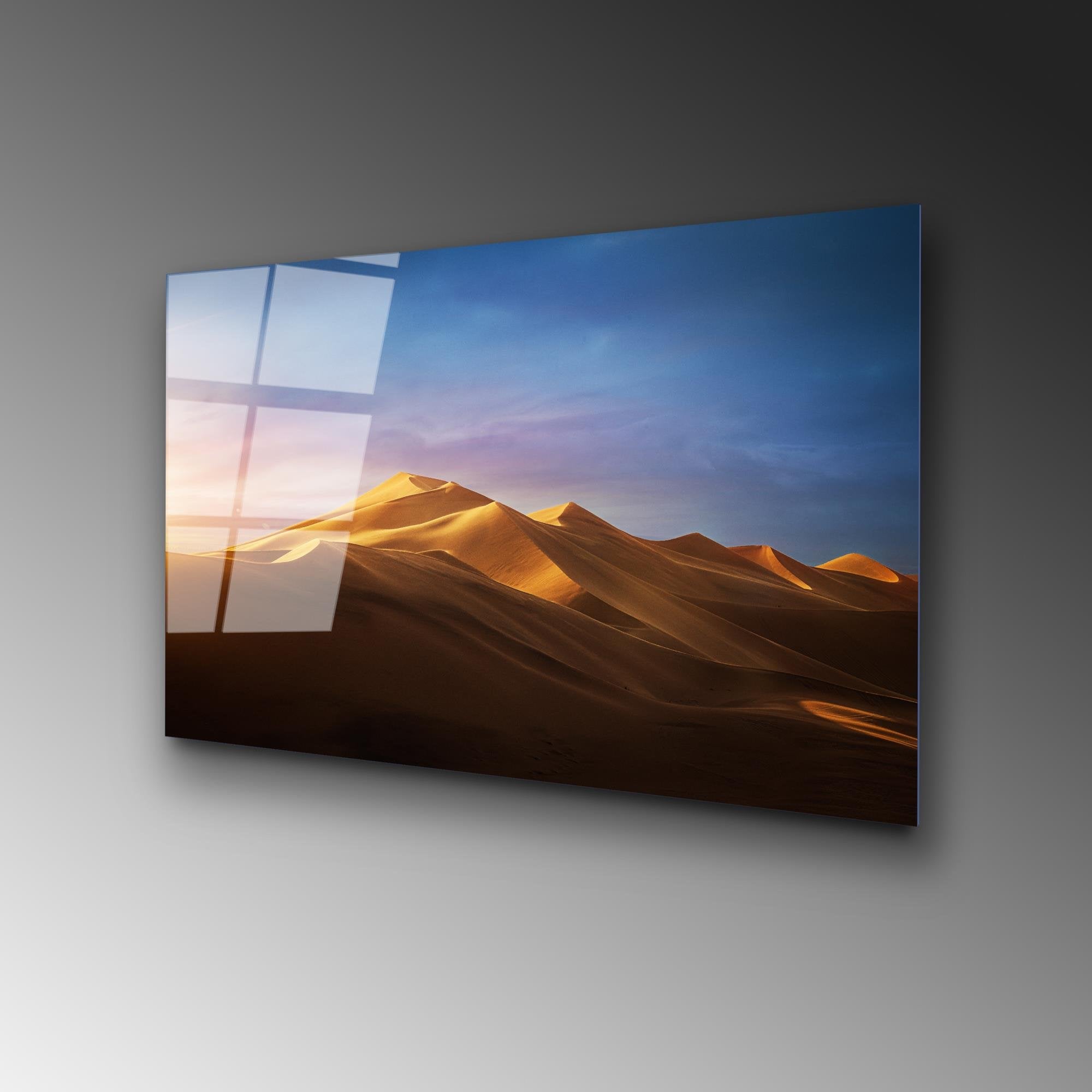 UV-322 Baskılı Cam Dikdörtgen Duvar Tablosu | ByLamp