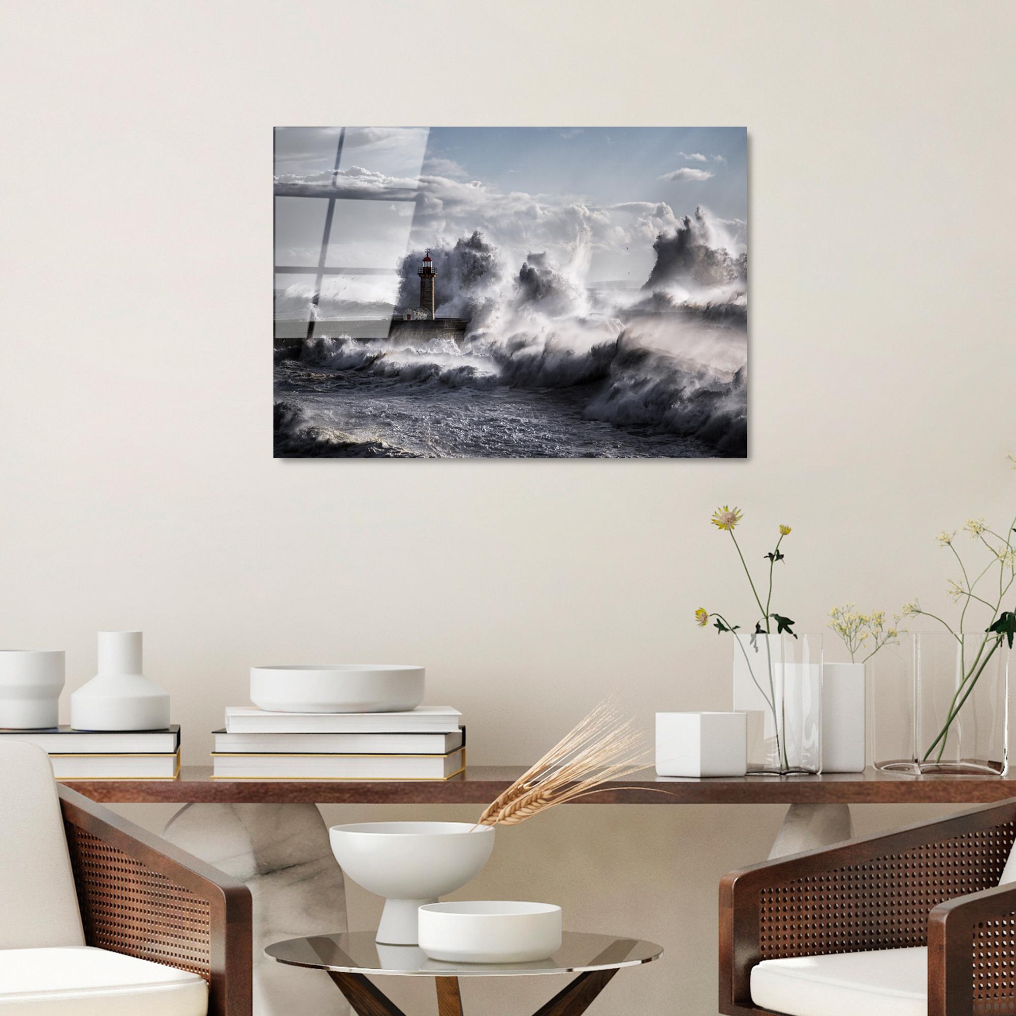 UV-326 Baskılı Cam Dikdörtgen Duvar Tablosu | ByLamp