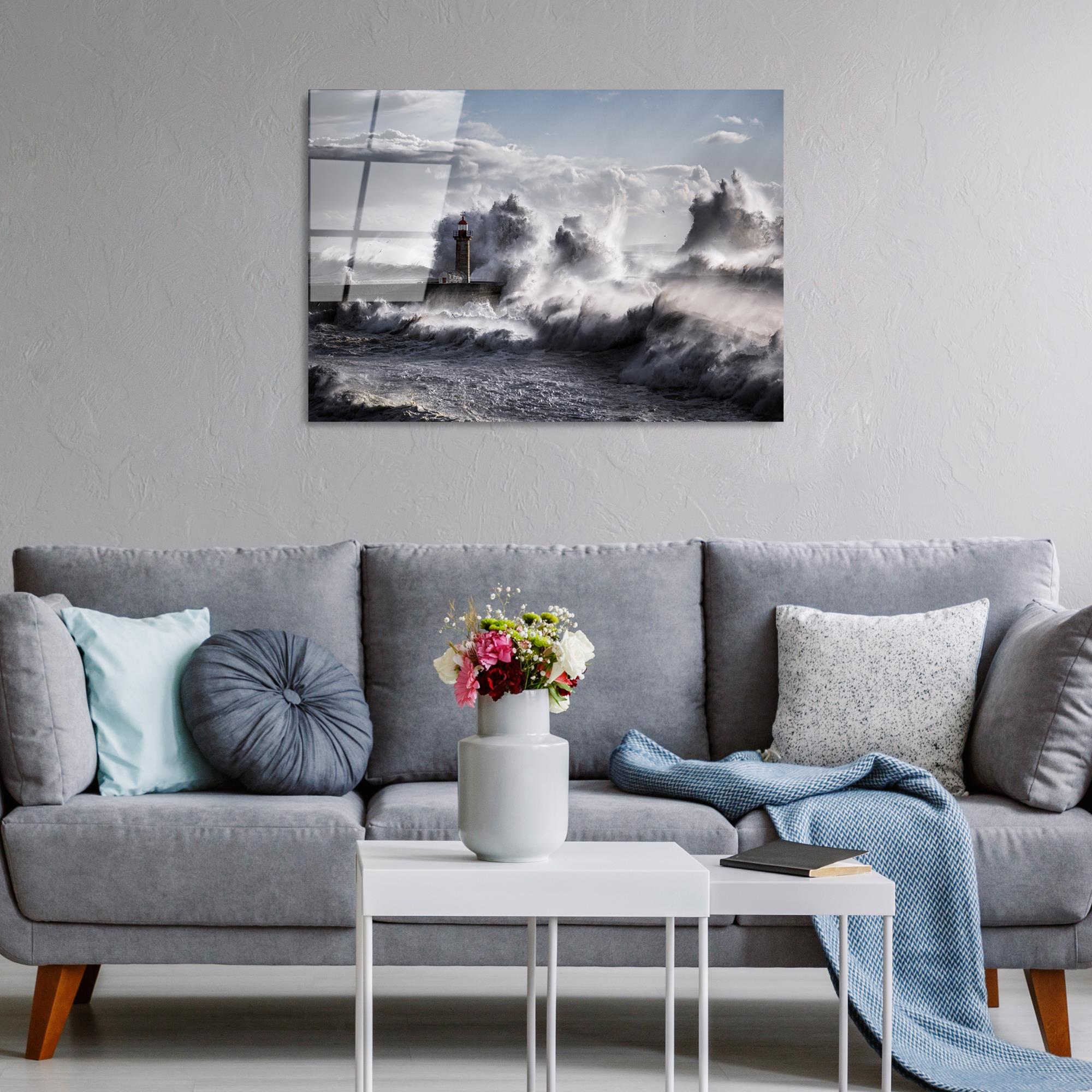 UV-326 Baskılı Cam Dikdörtgen Duvar Tablosu | ByLamp