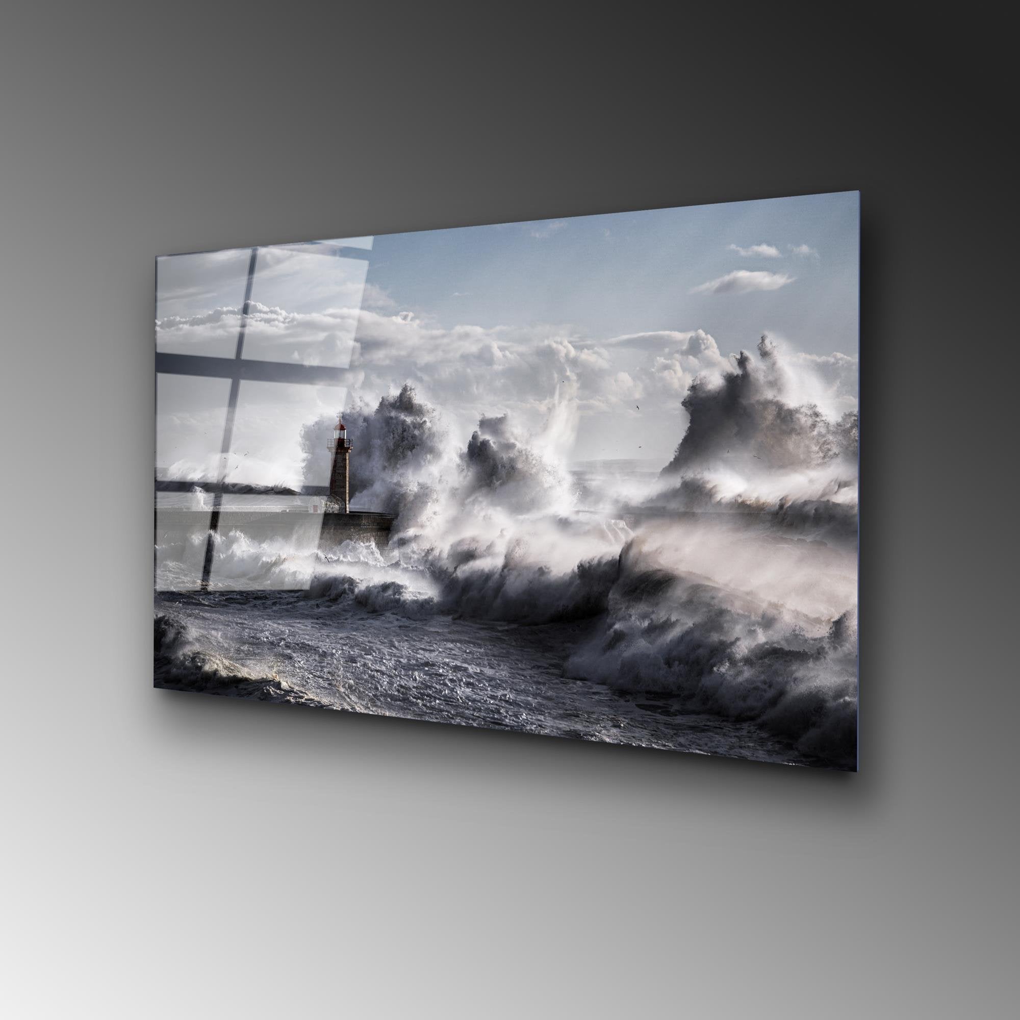 UV-326 Baskılı Cam Dikdörtgen Duvar Tablosu | ByLamp