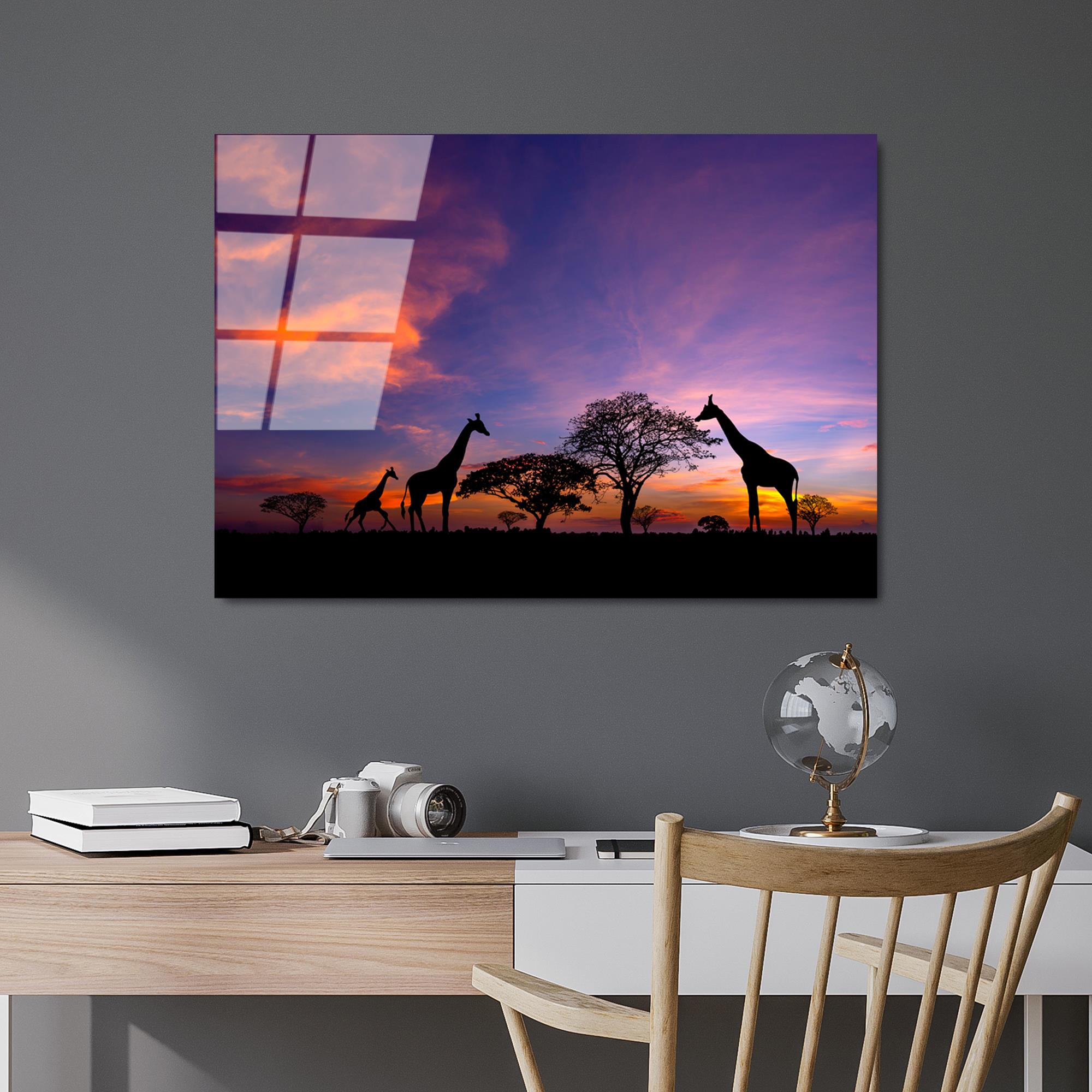 UV-327 Baskılı Cam Dikdörtgen Duvar Tablosu | ByLamp