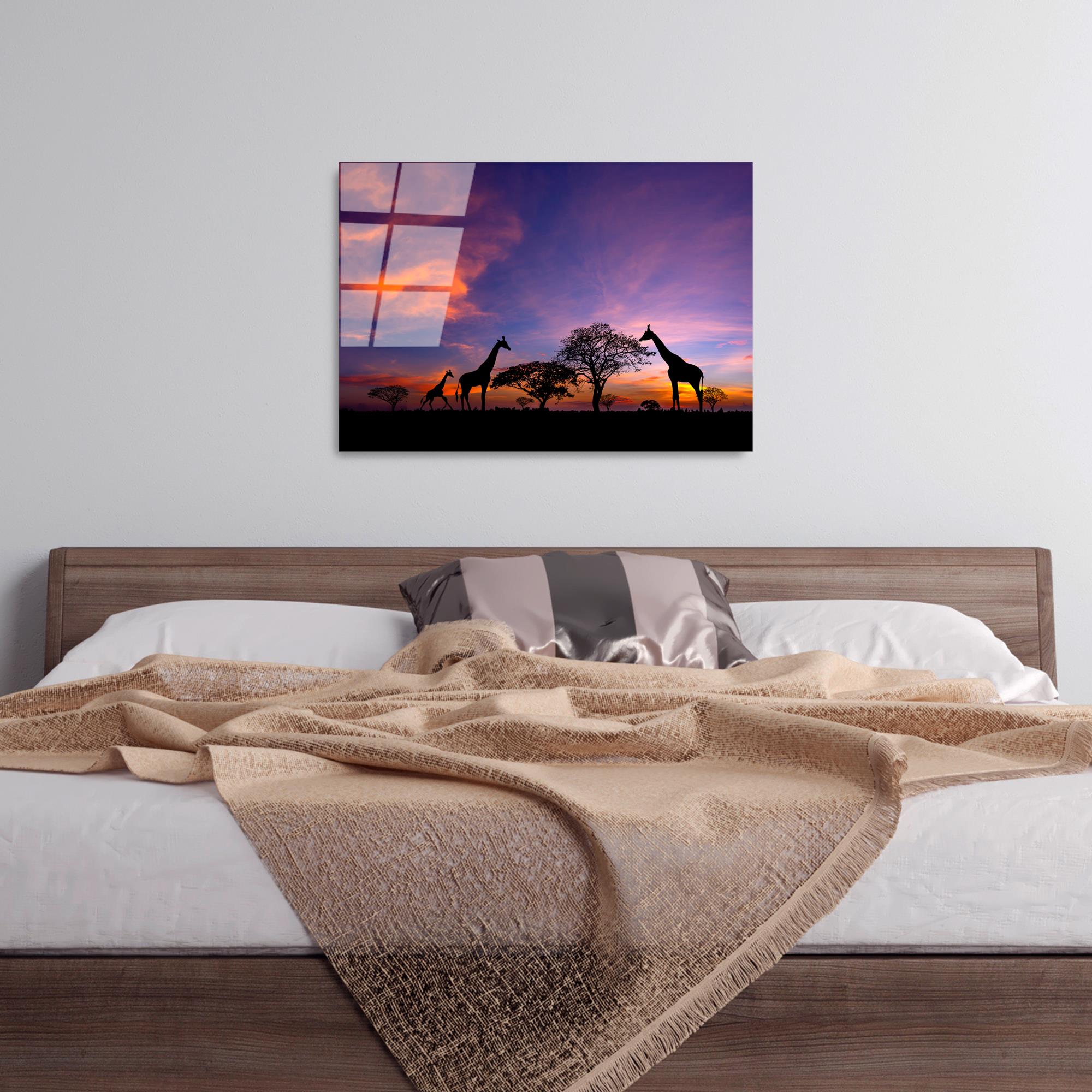 UV-327 Baskılı Cam Dikdörtgen Duvar Tablosu | ByLamp