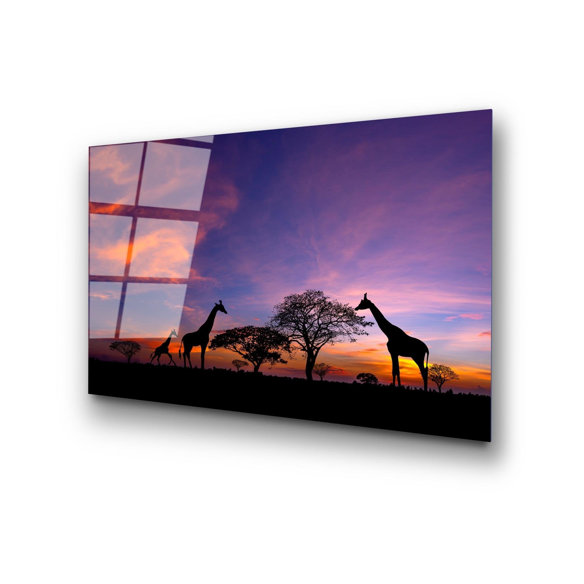 UV-327 Baskılı Cam Dikdörtgen Duvar Tablosu | ByLamp