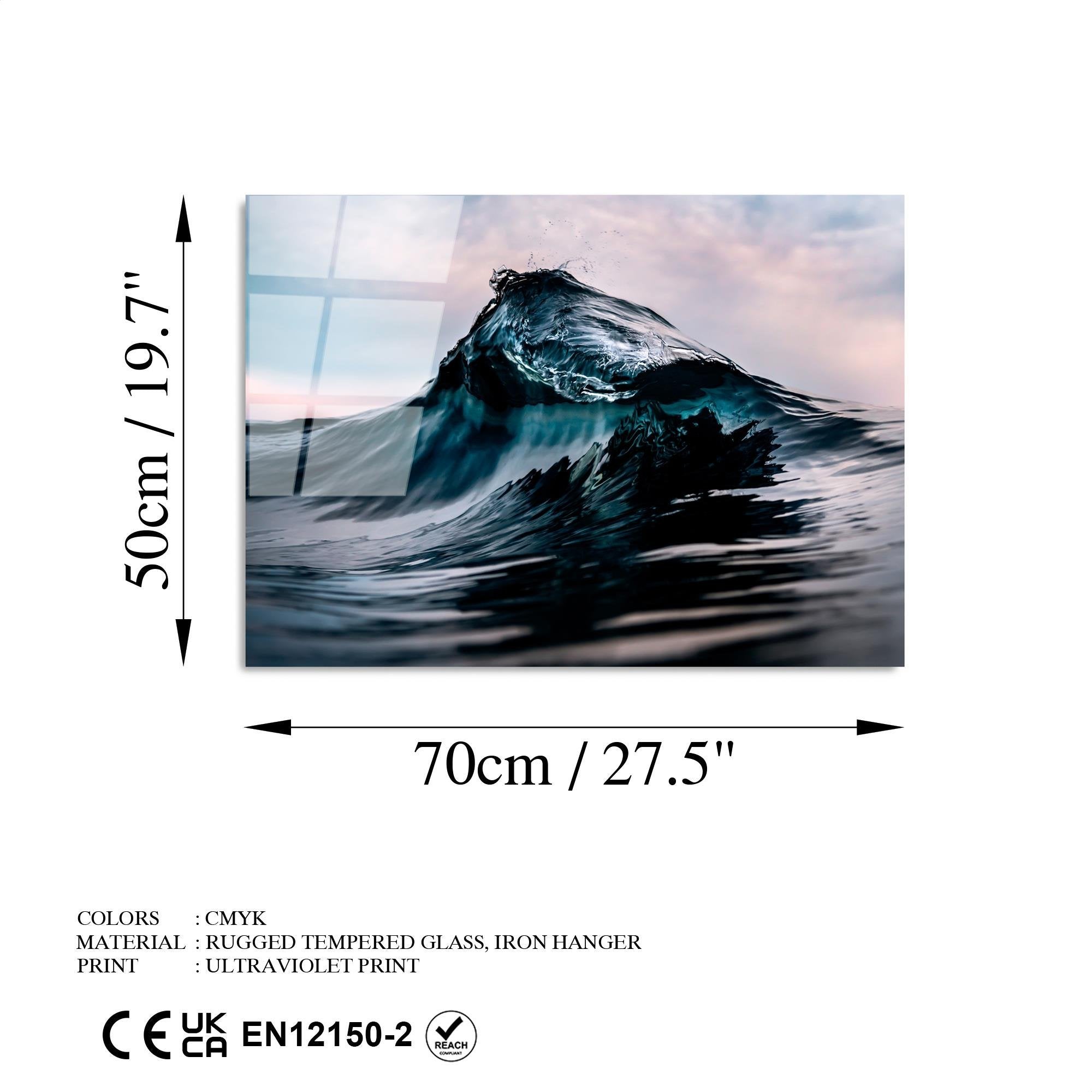 UV-330 Baskılı Cam Dikdörtgen Duvar Tablosu | ByLamp