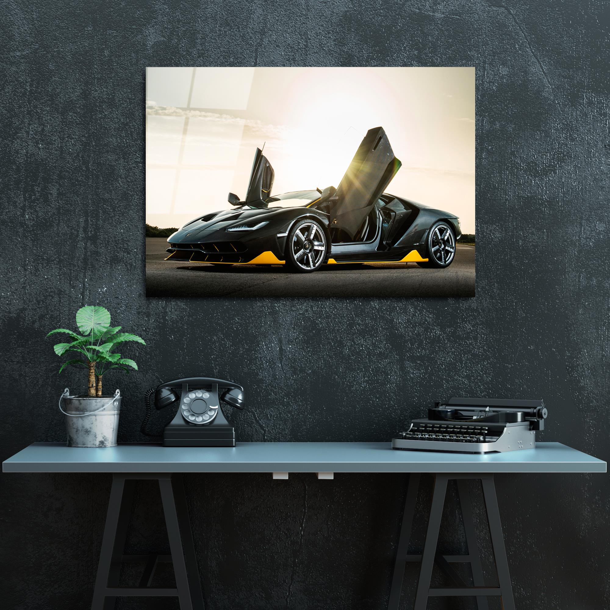 UV-332 Baskılı Cam Dikdörtgen Duvar Tablosu | ByLamp