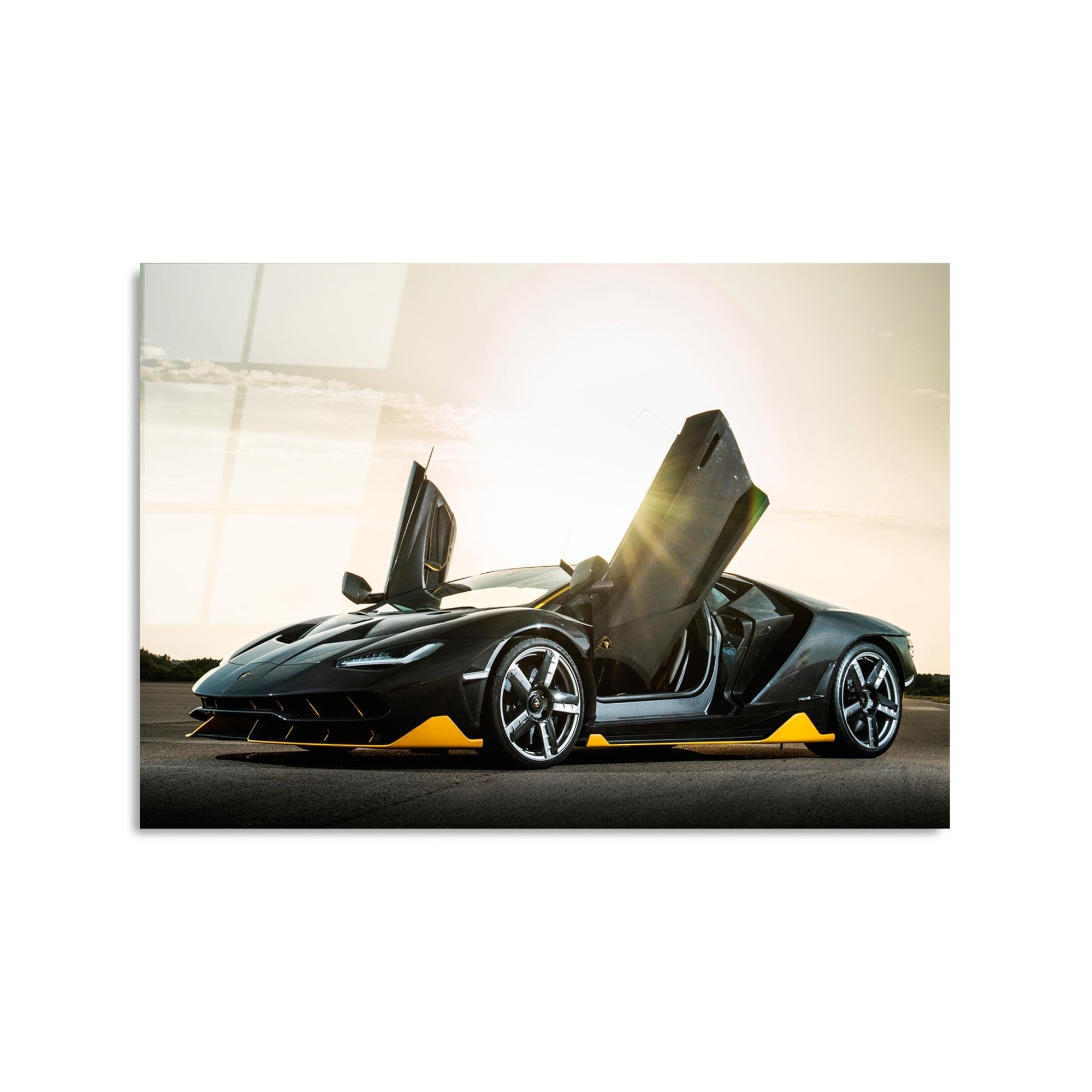 UV-332 Baskılı Cam Dikdörtgen Duvar Tablosu | ByLamp