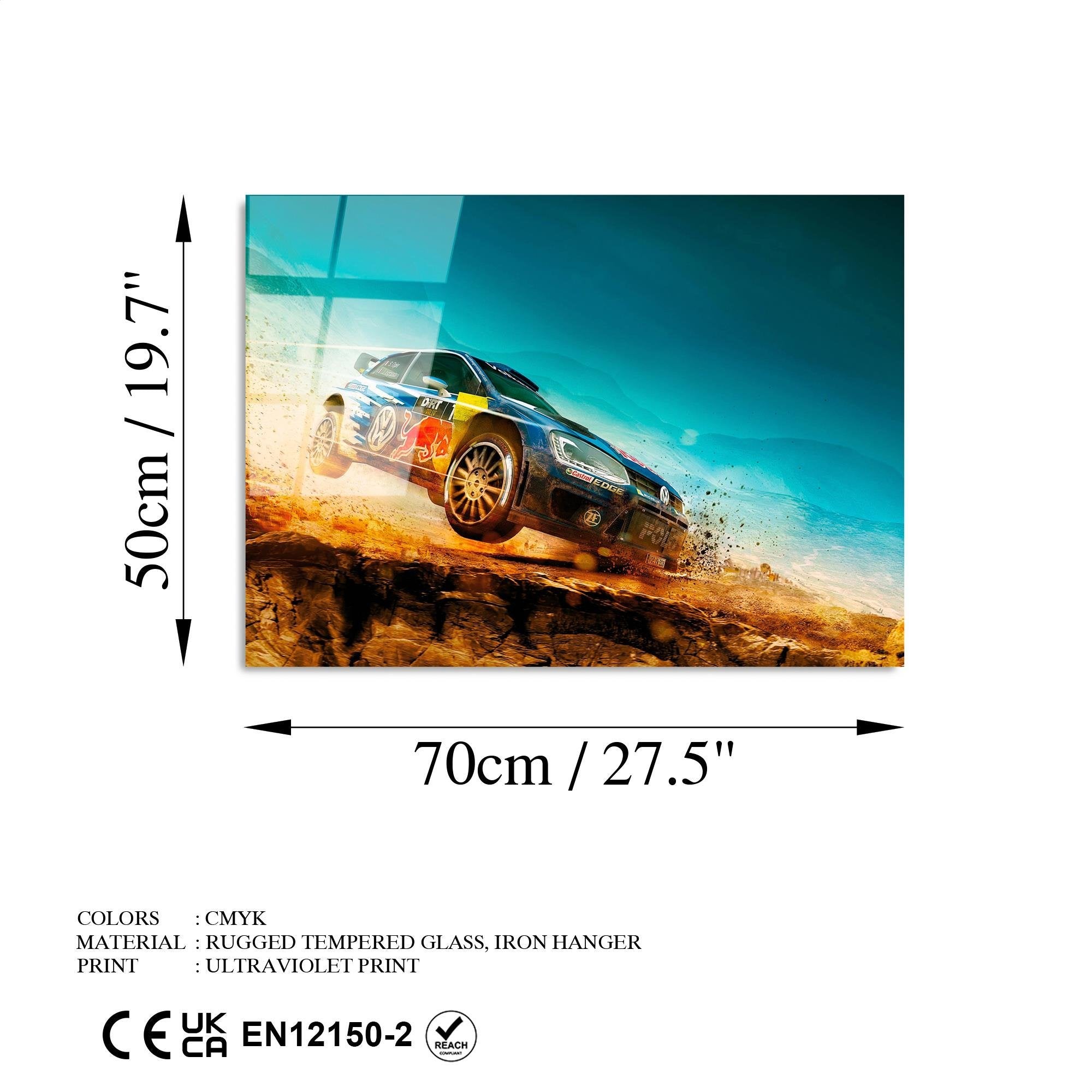 UV-334 Baskılı Cam Dikdörtgen Duvar Tablosu | ByLamp