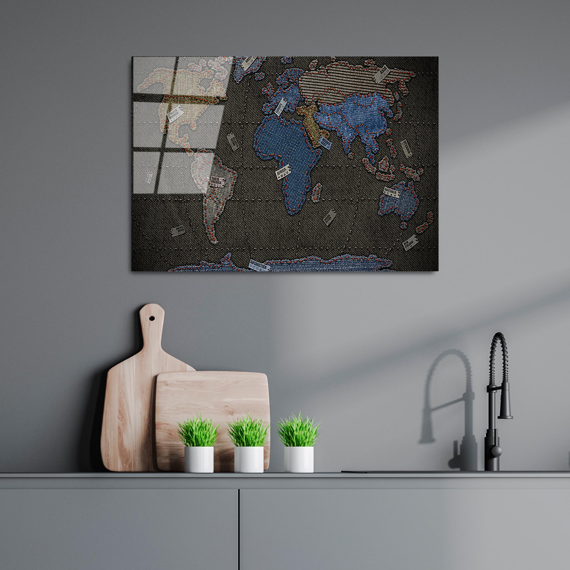 UV-338 Baskılı Cam Dikdörtgen Duvar Tablosu | ByLamp