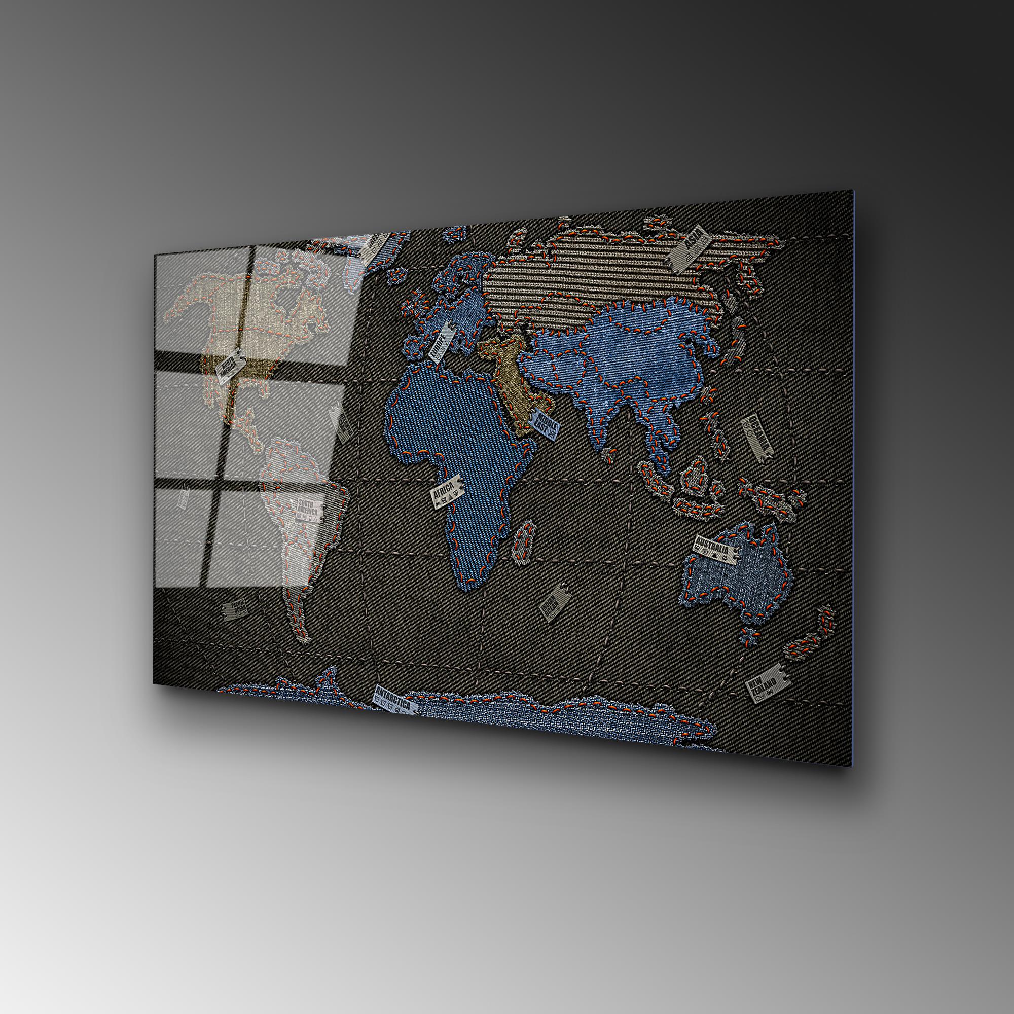 UV-338 Baskılı Cam Dikdörtgen Duvar Tablosu | ByLamp