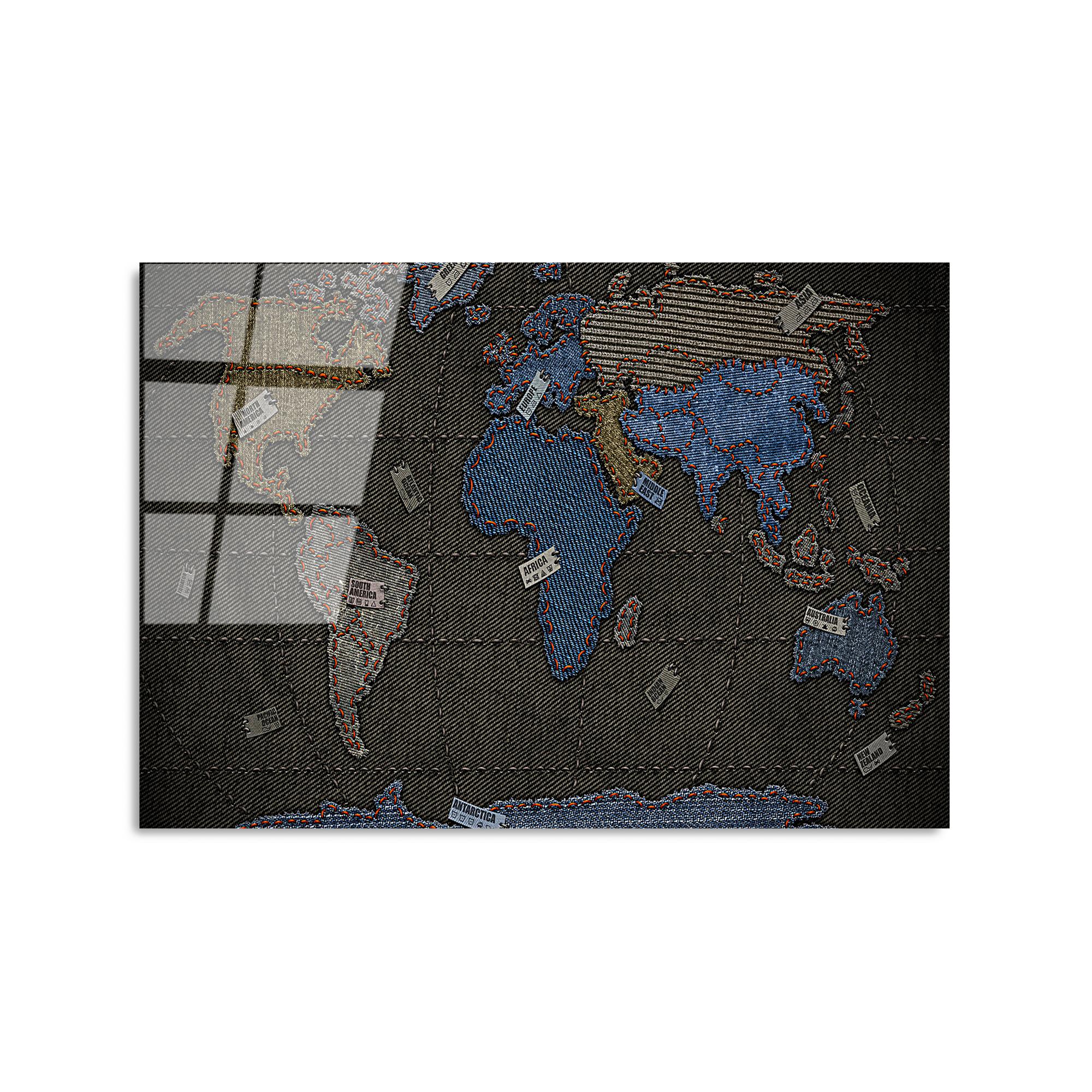 UV-338 Baskılı Cam Dikdörtgen Duvar Tablosu | ByLamp