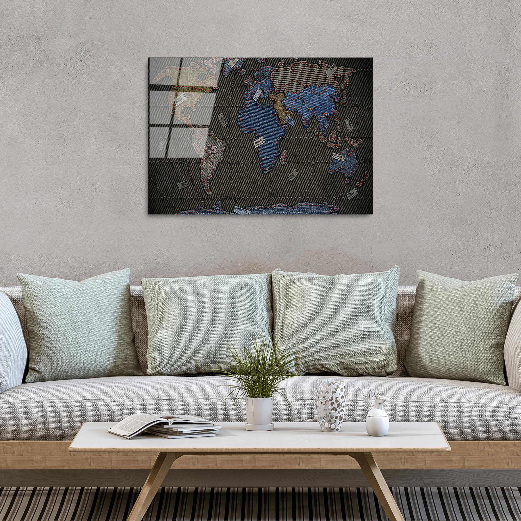 UV-338 Baskılı Cam Dikdörtgen Duvar Tablosu | ByLamp