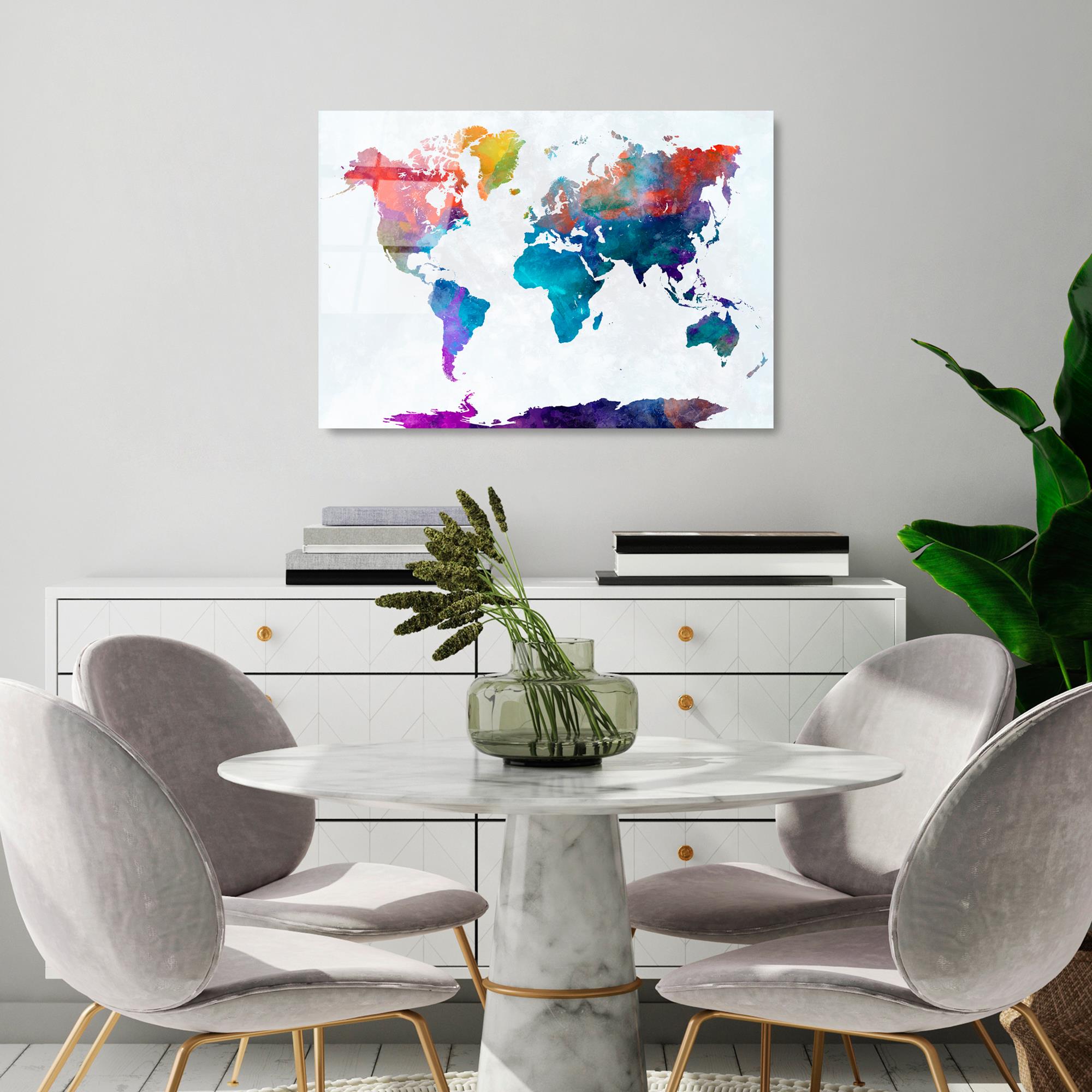 UV-340 Baskılı Cam Dikdörtgen Duvar Tablosu | ByLamp