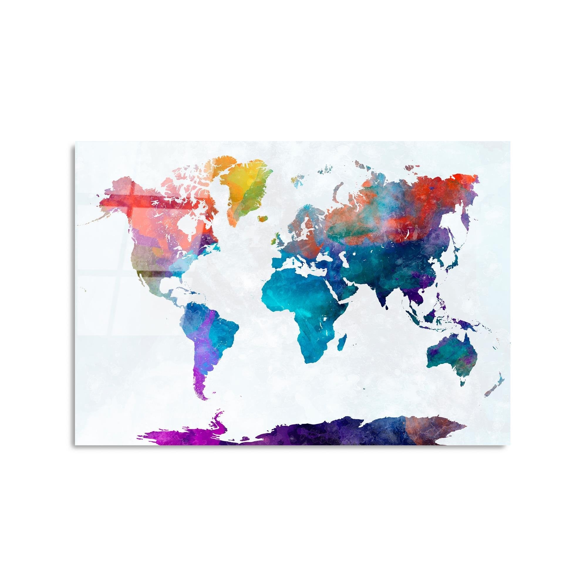 UV-340 Baskılı Cam Dikdörtgen Duvar Tablosu | ByLamp