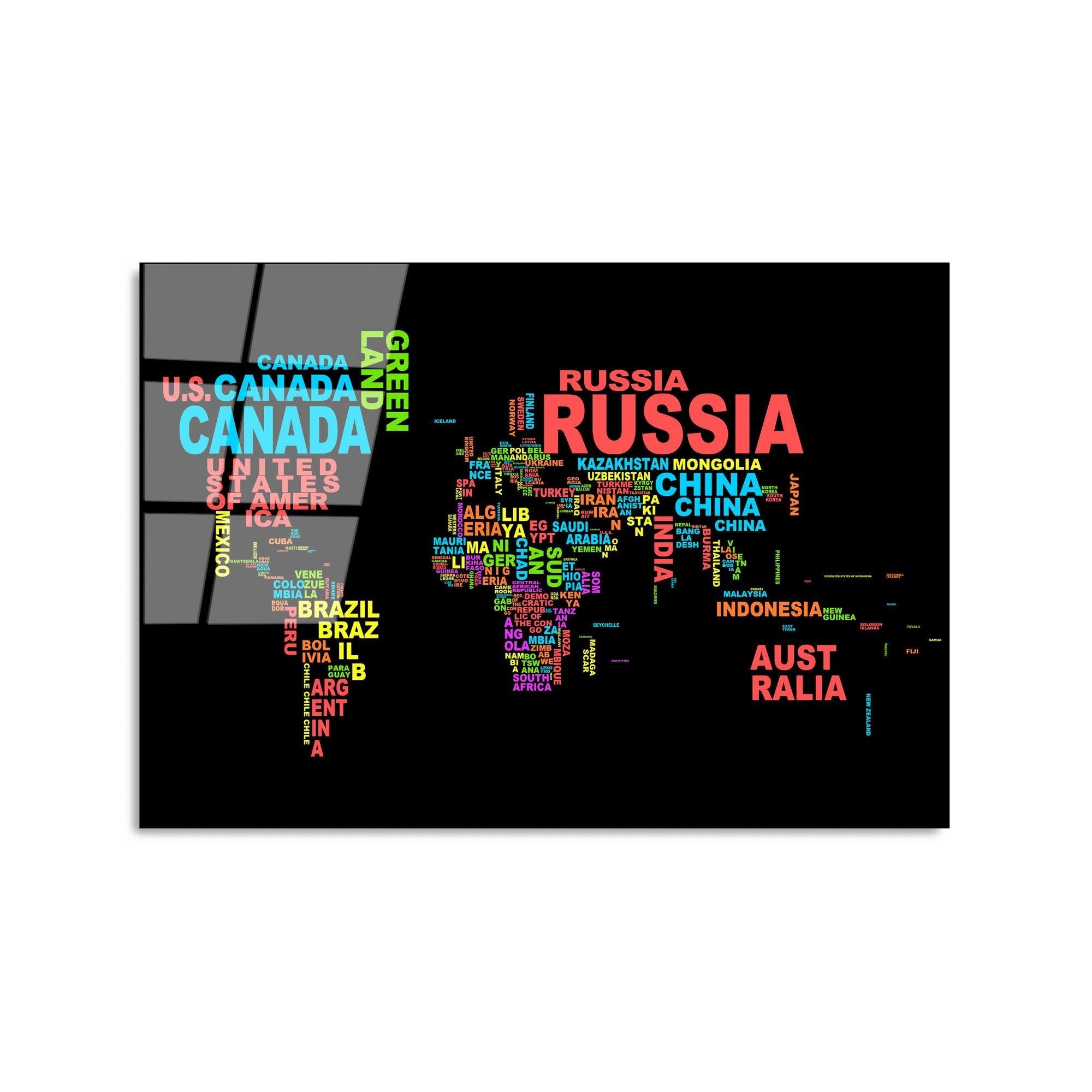 UV-341 Baskılı Cam Dikdörtgen Duvar Tablosu | ByLamp