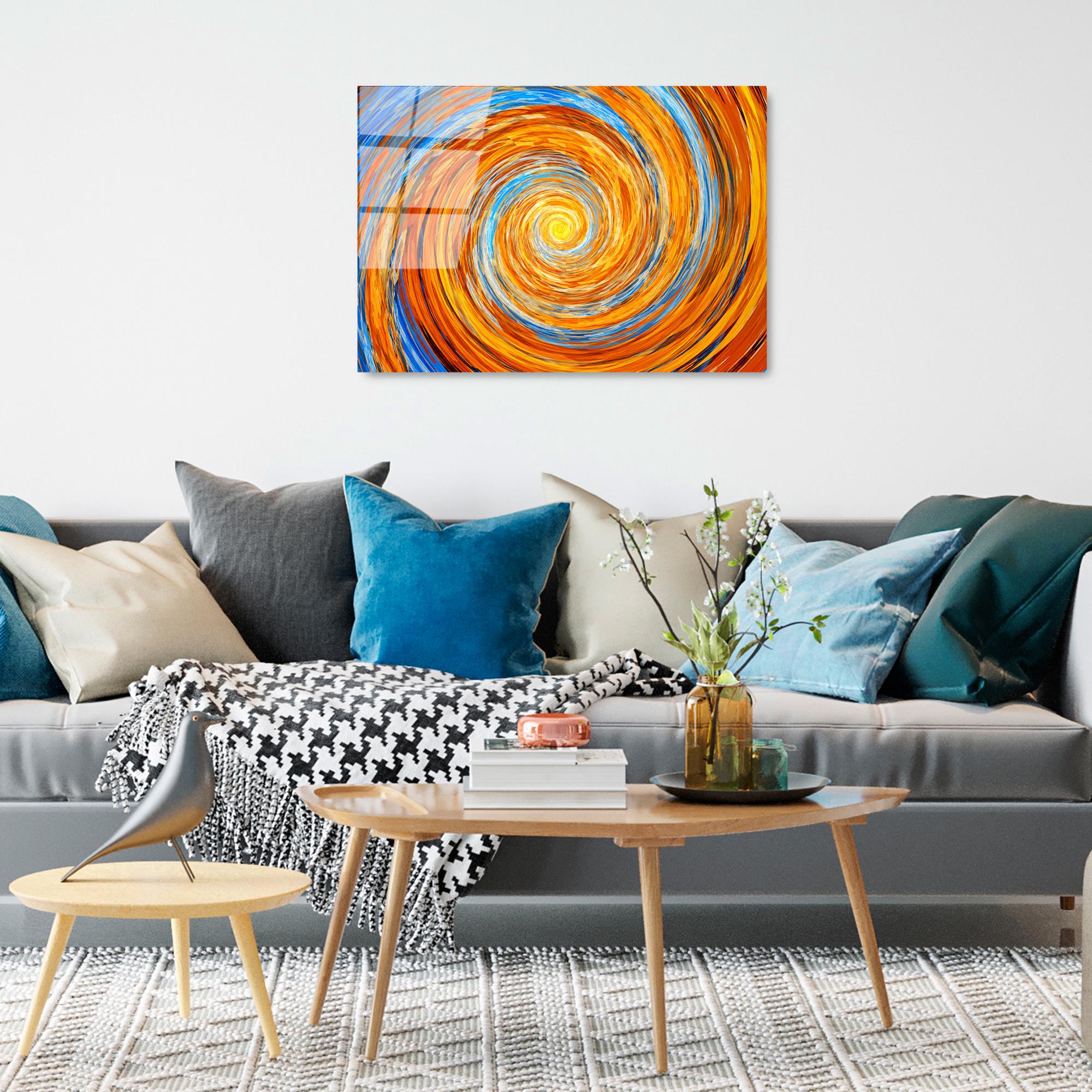 UV-344 Baskılı Cam Dikdörtgen Duvar Tablosu | ByLamp