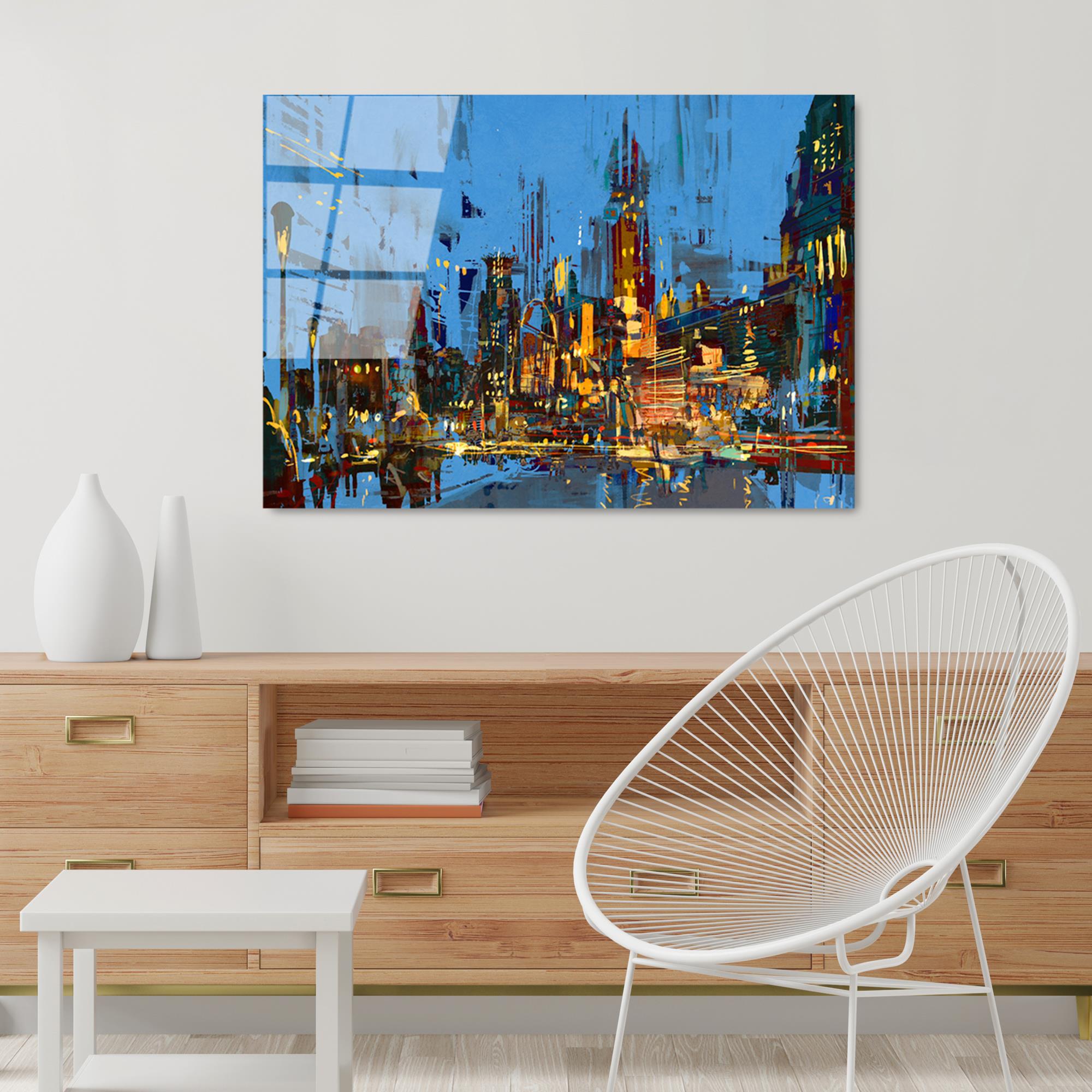 UV-345 Baskılı Cam Dikdörtgen Duvar Tablosu | ByLamp