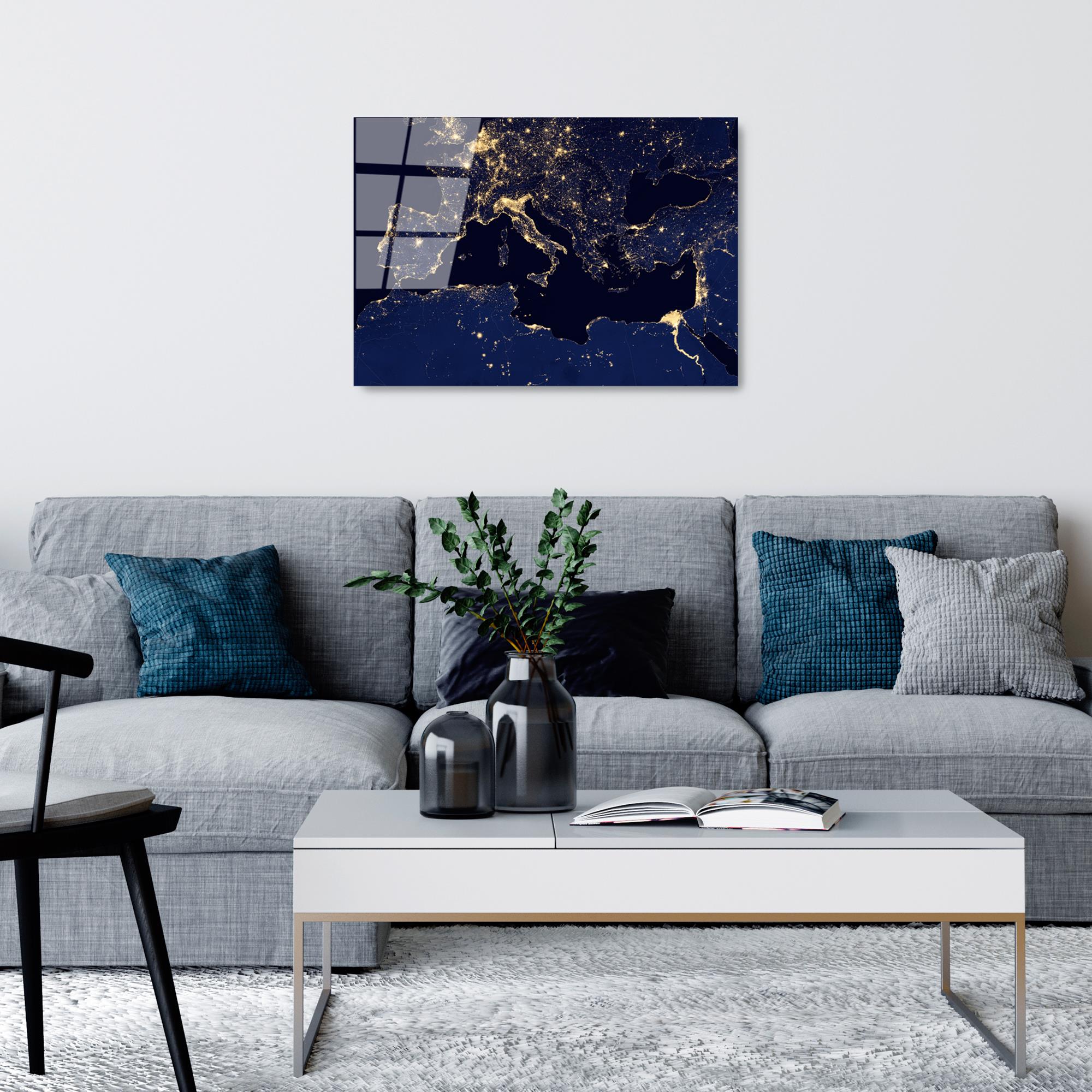 UV-350 Baskılı Cam Dikdörtgen Duvar Tablosu | ByLamp