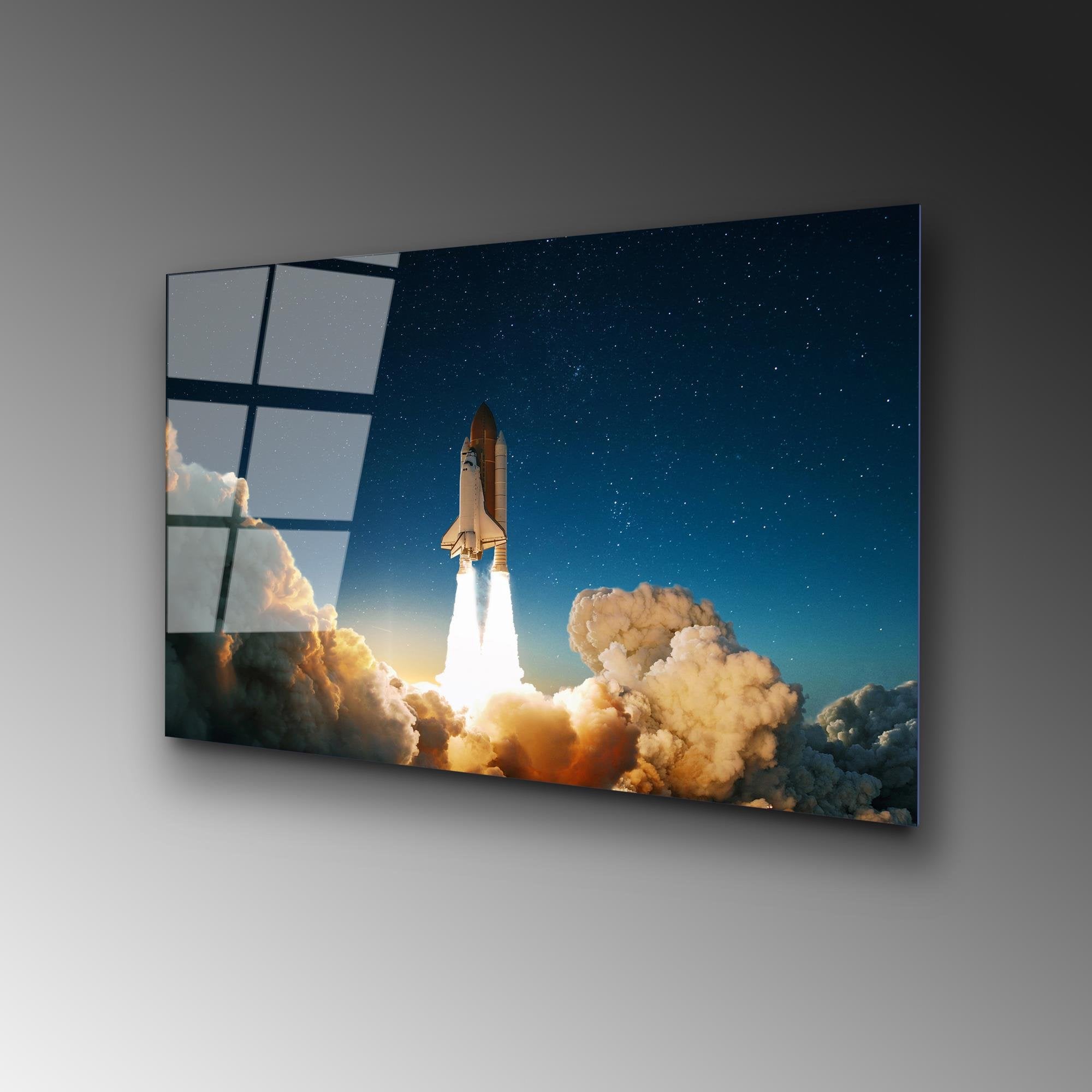 UV-351 Baskılı Cam Dikdörtgen Duvar Tablosu | ByLamp