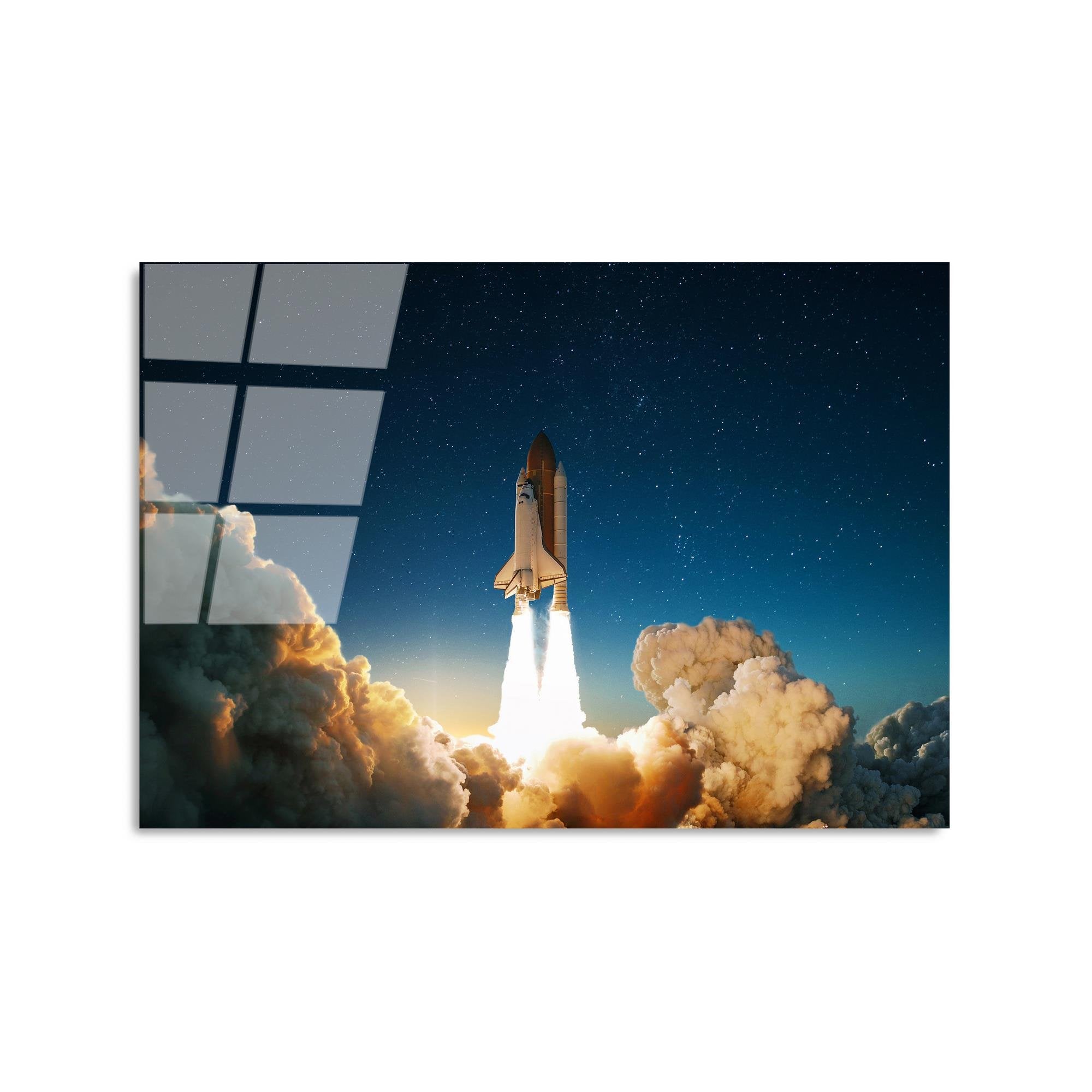 UV-351 Baskılı Cam Dikdörtgen Duvar Tablosu | ByLamp