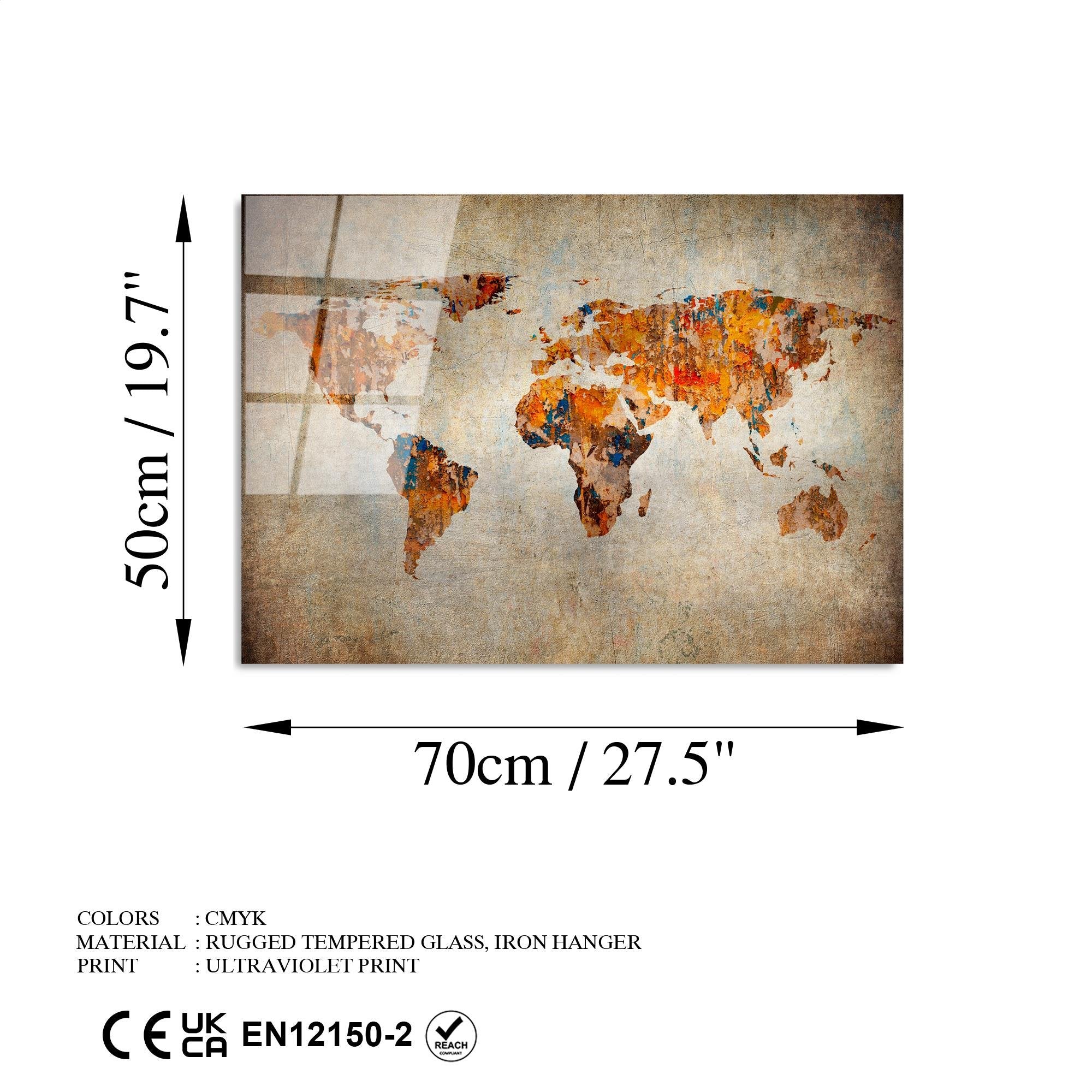 UV-354 Baskılı Cam Dikdörtgen Duvar Tablosu | ByLamp