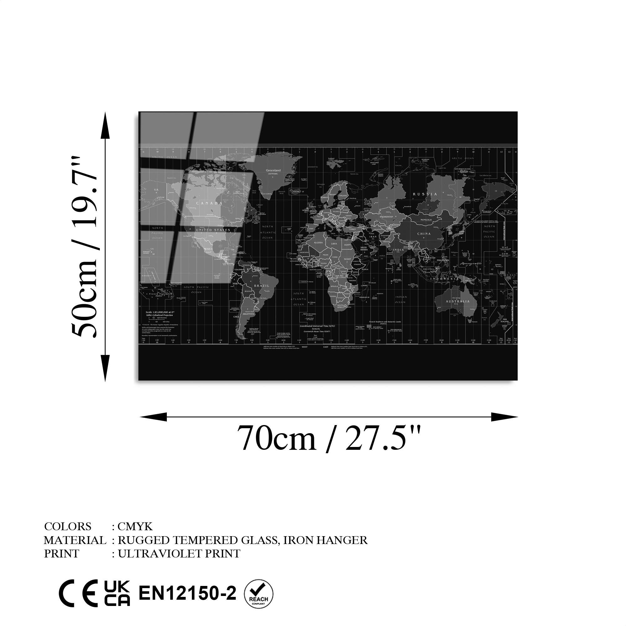 UV-356 Baskılı Cam Dikdörtgen Duvar Tablosu | ByLamp