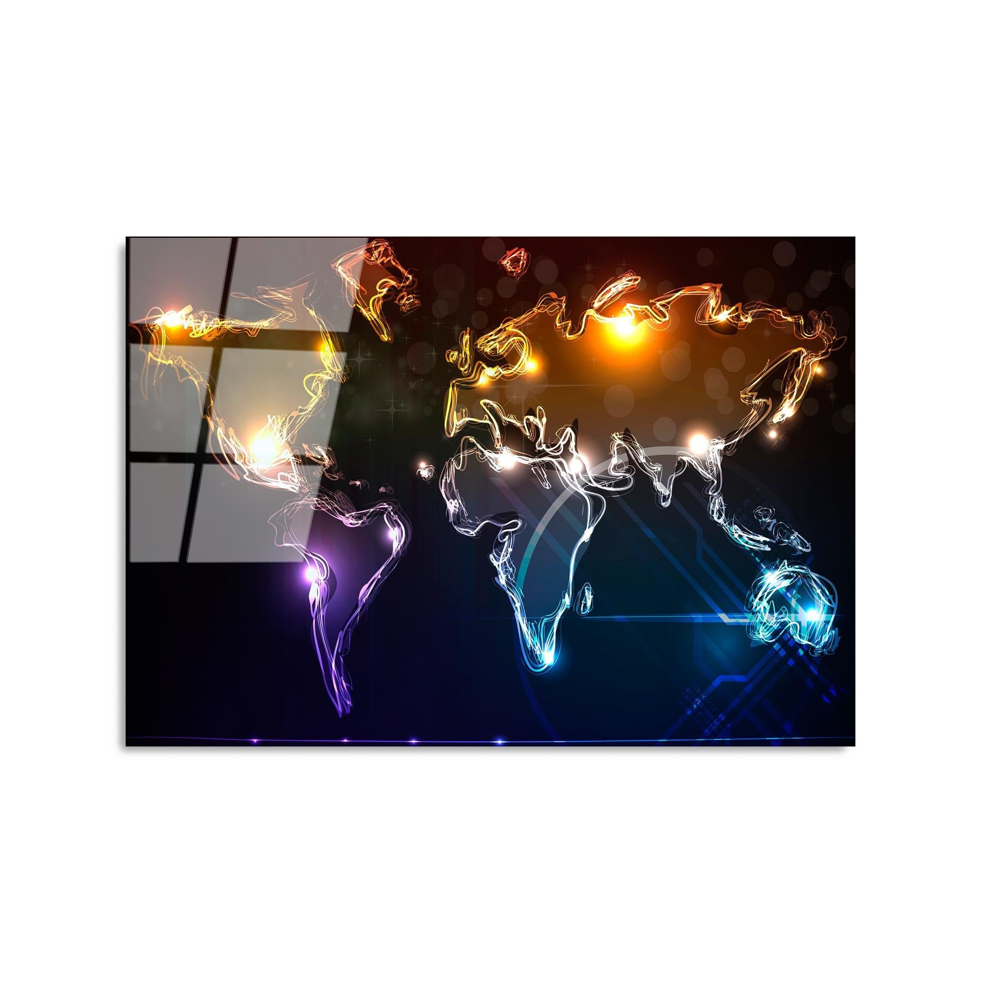 UV-357 Baskılı Cam Dikdörtgen Duvar Tablosu | ByLamp