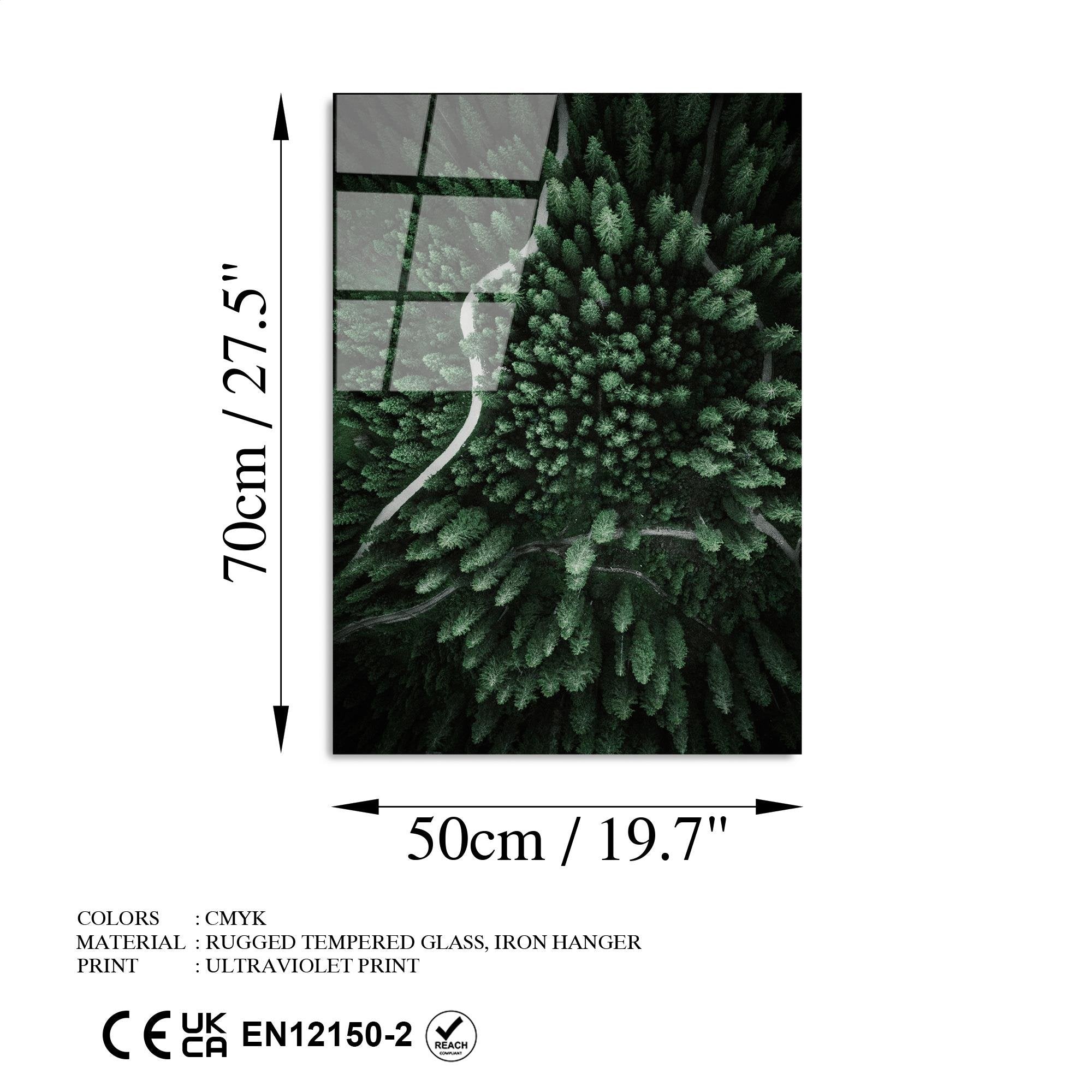 UV-360 Baskılı Cam Dikdörtgen Duvar Tablosu | ByLamp