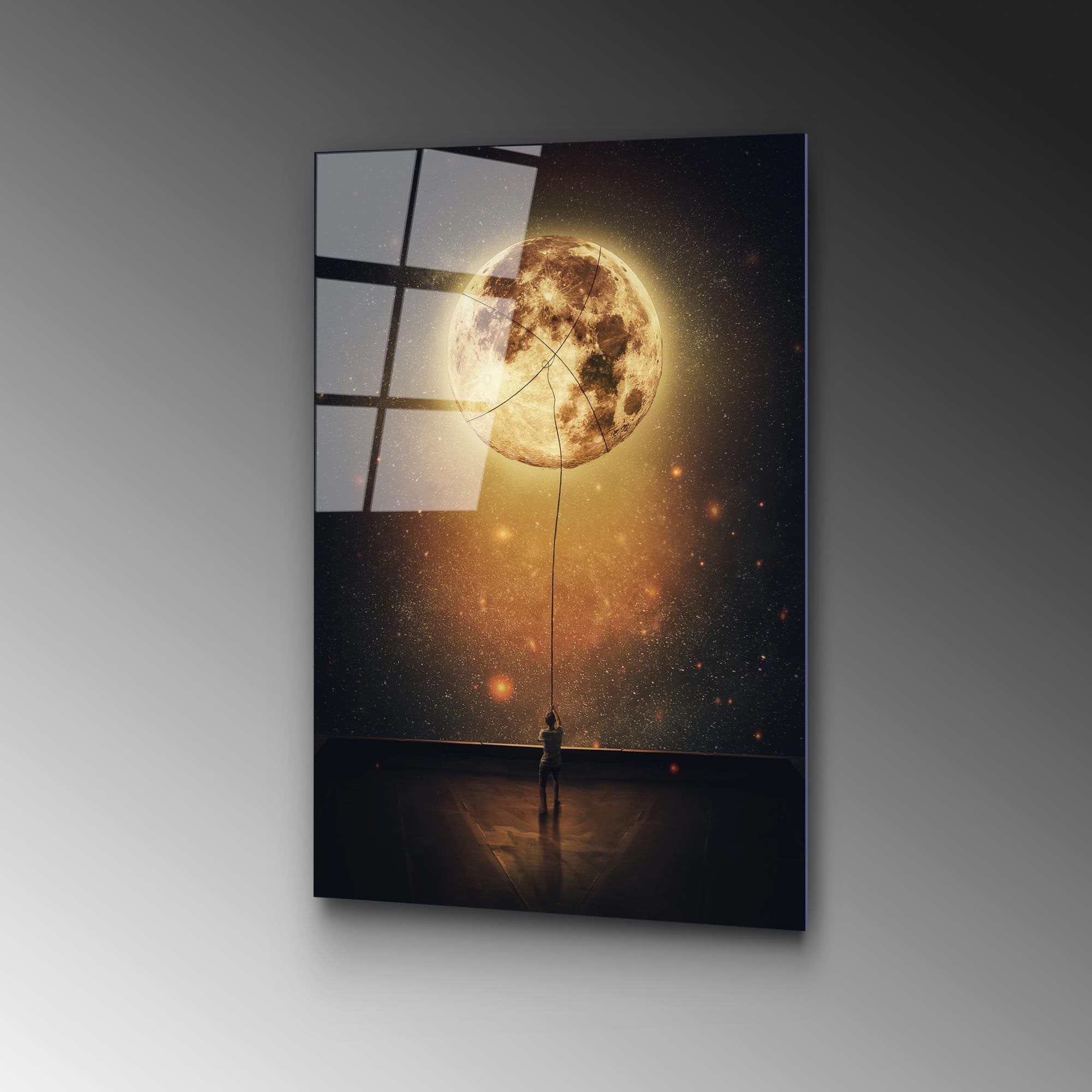 UV-362 Baskılı Cam Dikdörtgen Duvar Tablosu | ByLamp