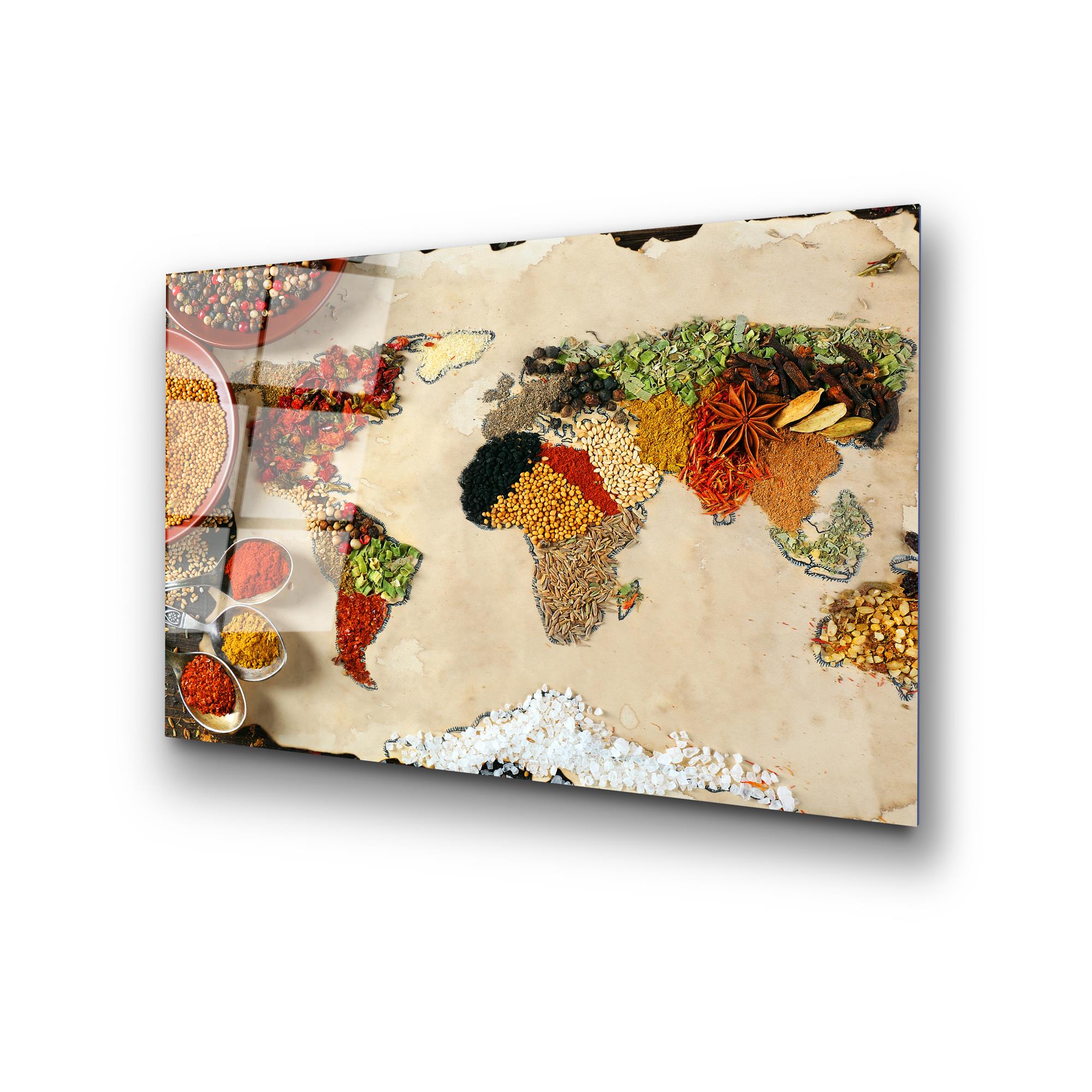 UV-365 Baskılı Cam Dikdörtgen Duvar Tablosu | ByLamp