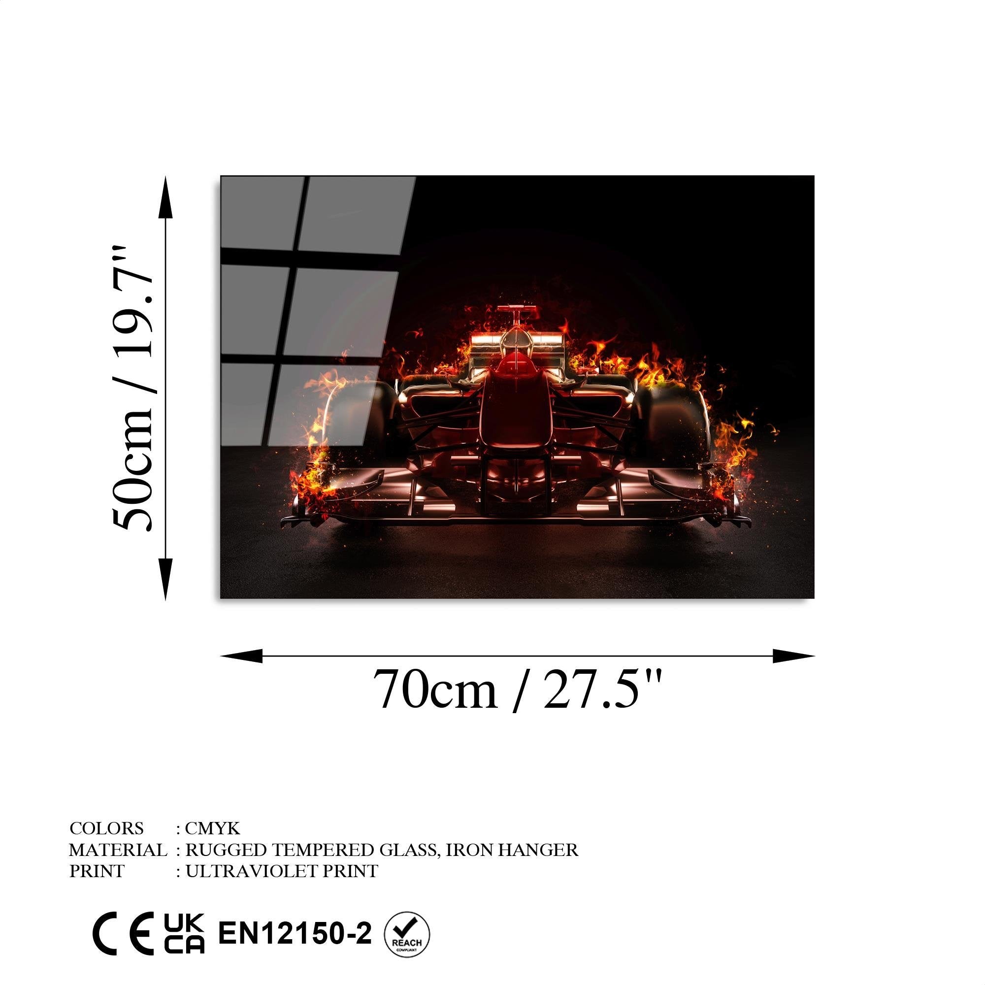 UV-370 Baskılı Cam Dikdörtgen Duvar Tablosu | ByLamp