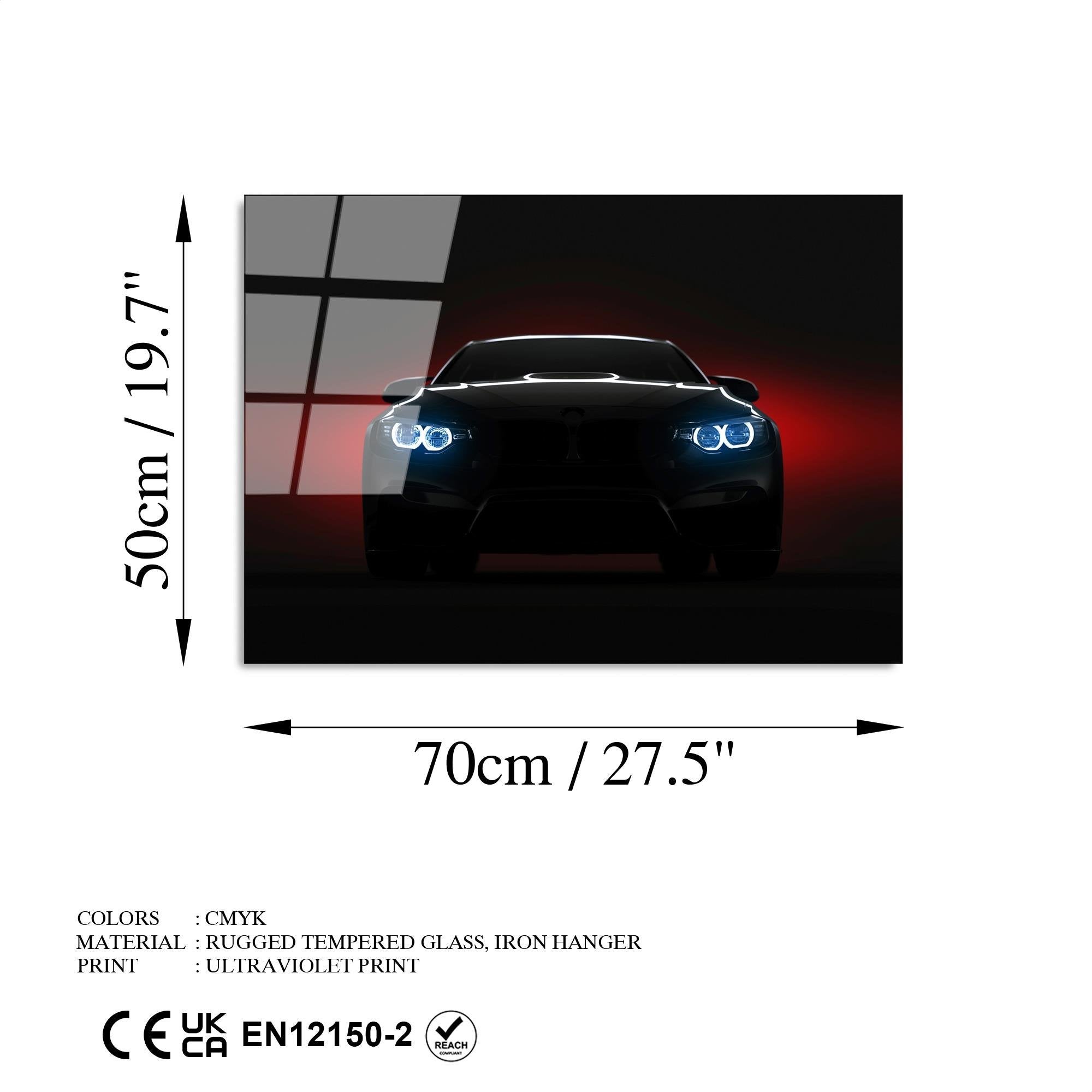 UV-371 Baskılı Cam Dikdörtgen Duvar Tablosu | ByLamp