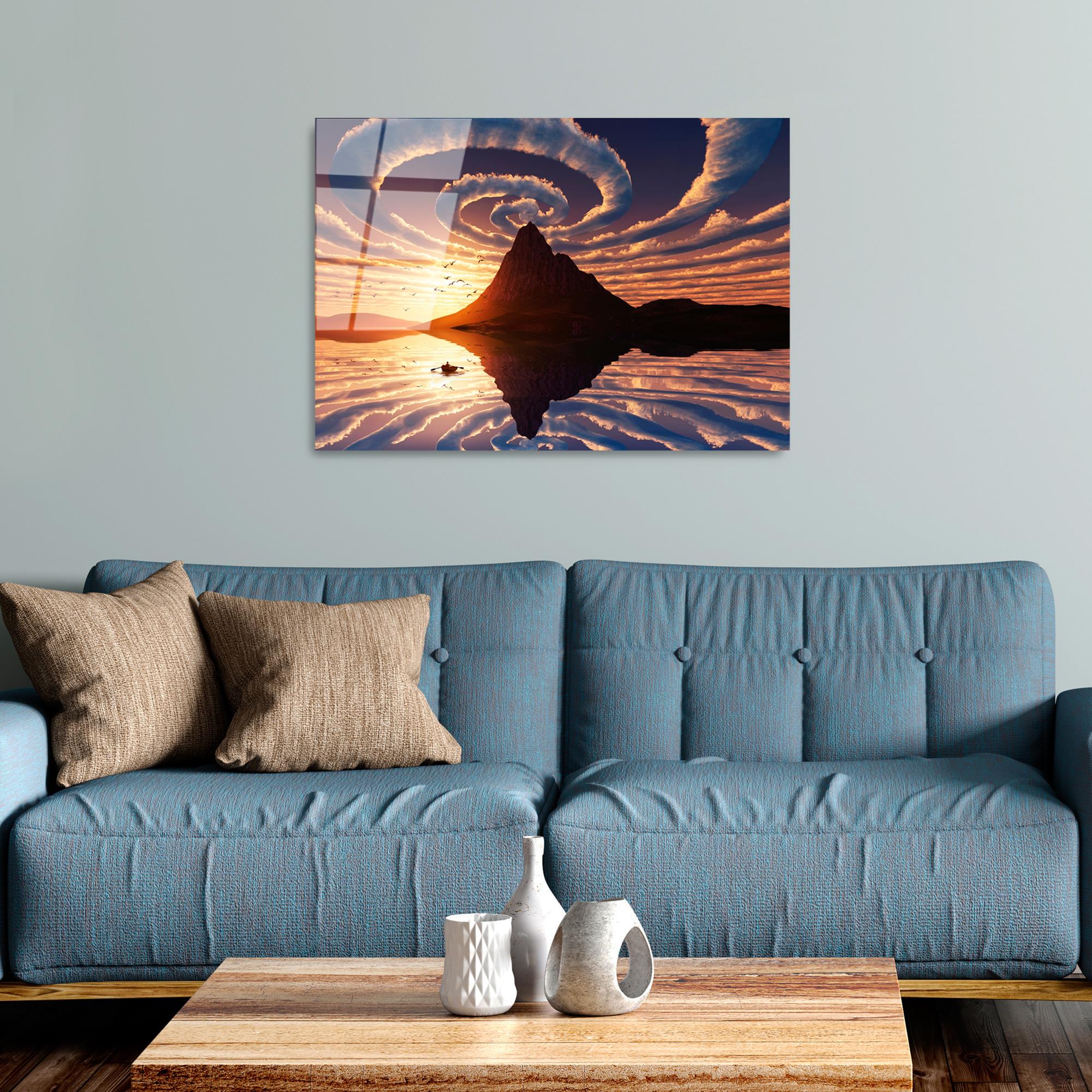 UV-372 Baskılı Cam Dikdörtgen Duvar Tablosu | ByLamp