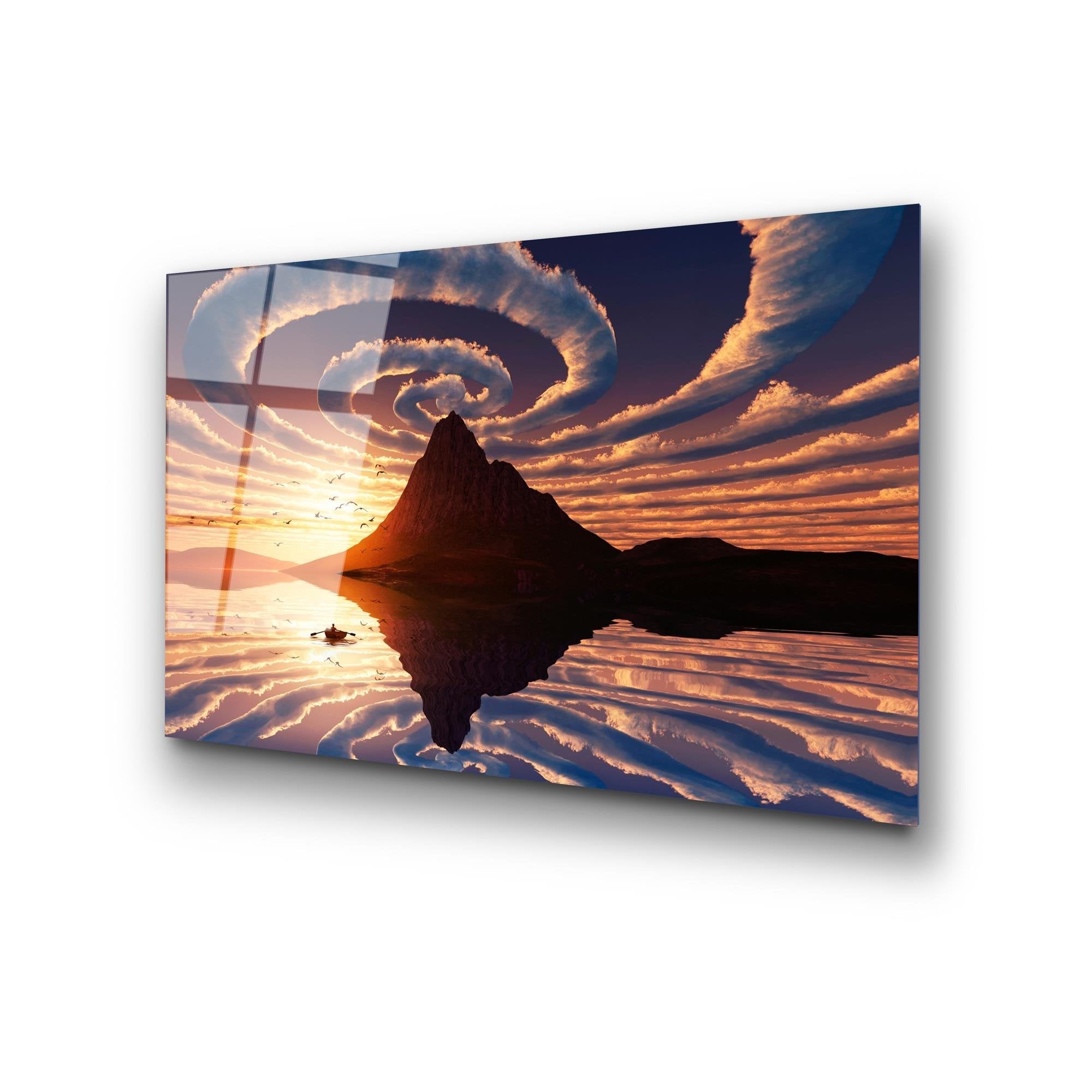 UV-372 Baskılı Cam Dikdörtgen Duvar Tablosu | ByLamp