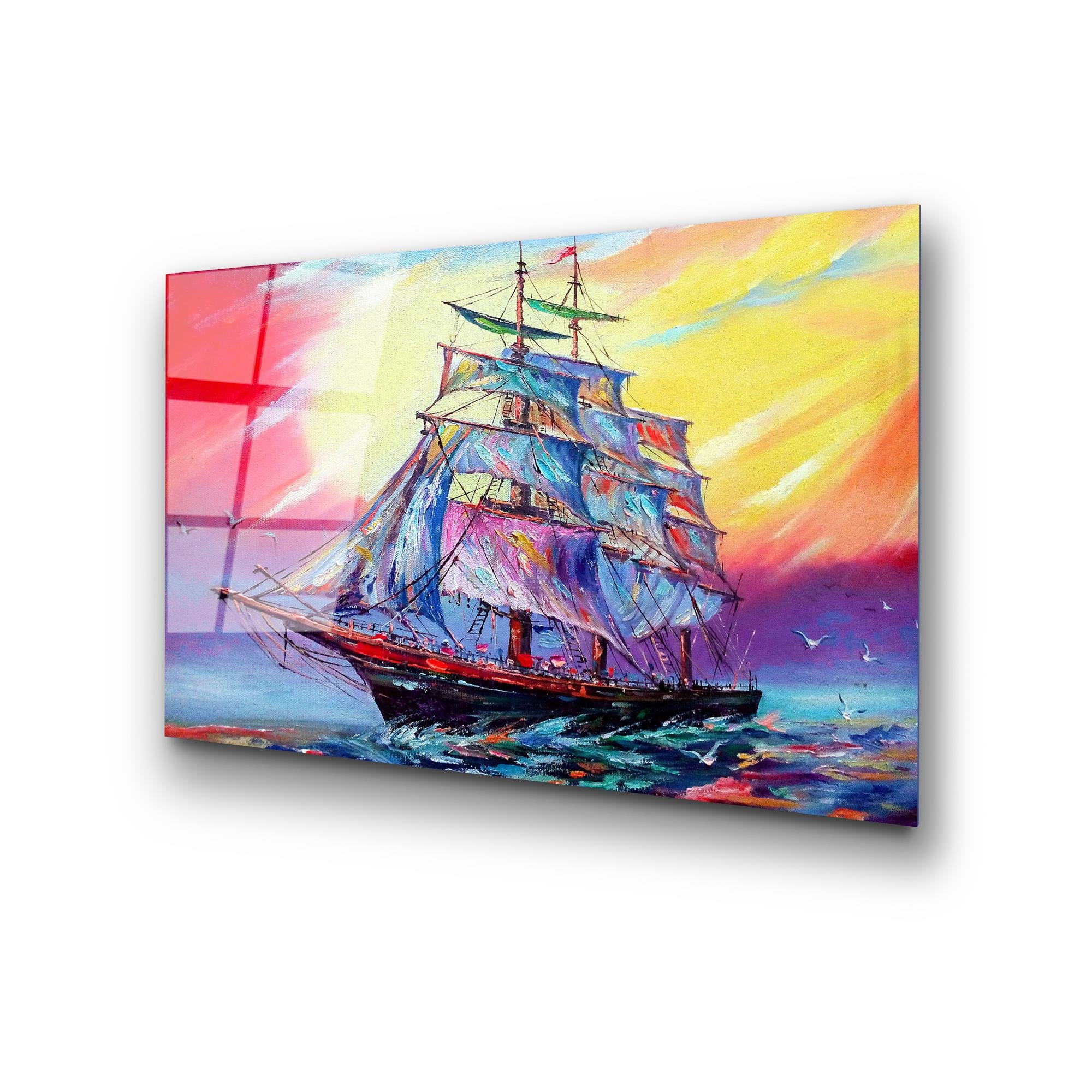 UV-374 Baskılı Cam Dikdörtgen Duvar Tablosu | ByLamp